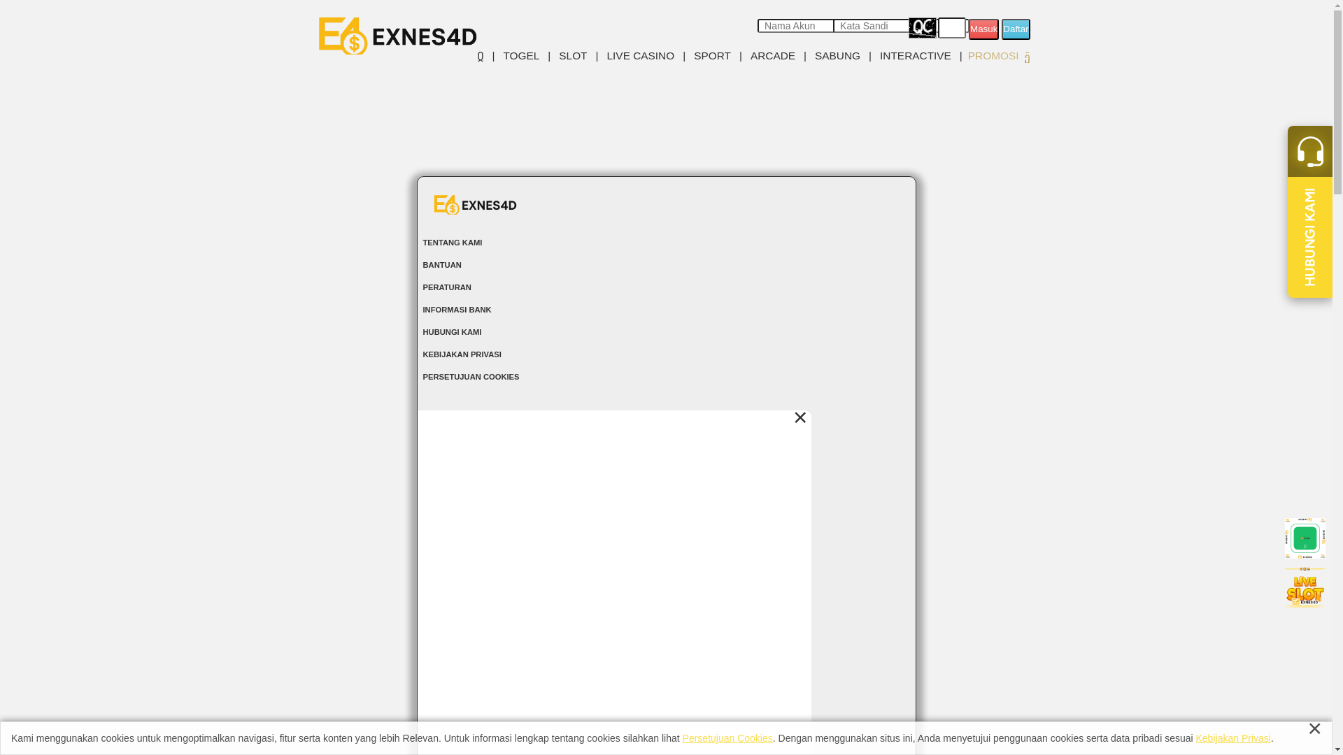 website screenshot of https://exnes4dhoki.com/