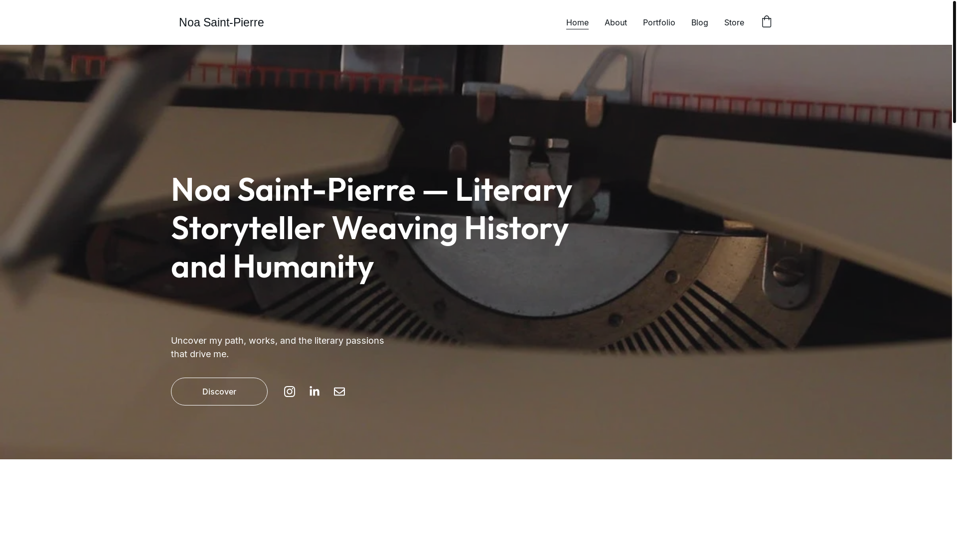 website screenshot of https://noasaintpierre.com/