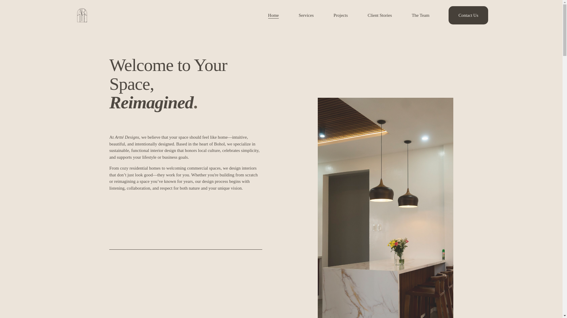 website screenshot of https://arttedesigns.org/