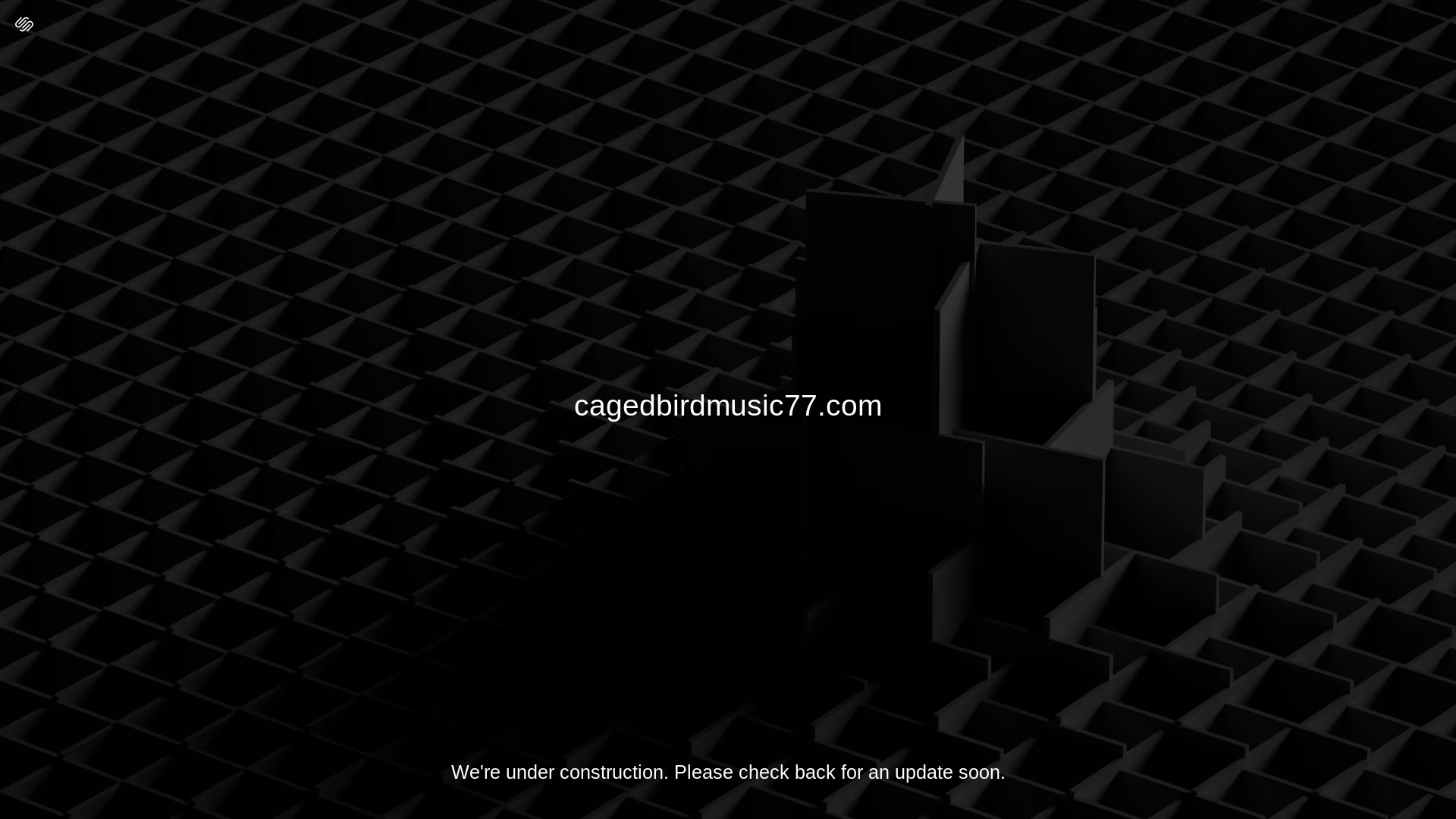 website screenshot of https://cagedbirdmusic77.com/