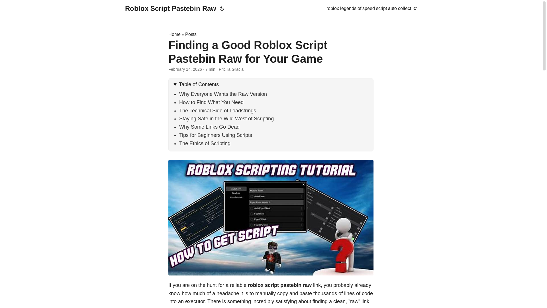 website screenshot of https://roblox-script-pastebin-raw.pages.dev/