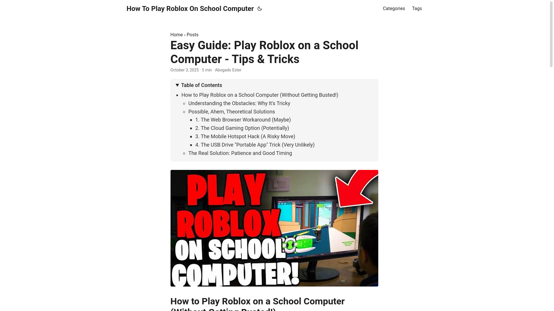 website screenshot of https://how-to-play-roblox-on-school-computer.pages.dev/