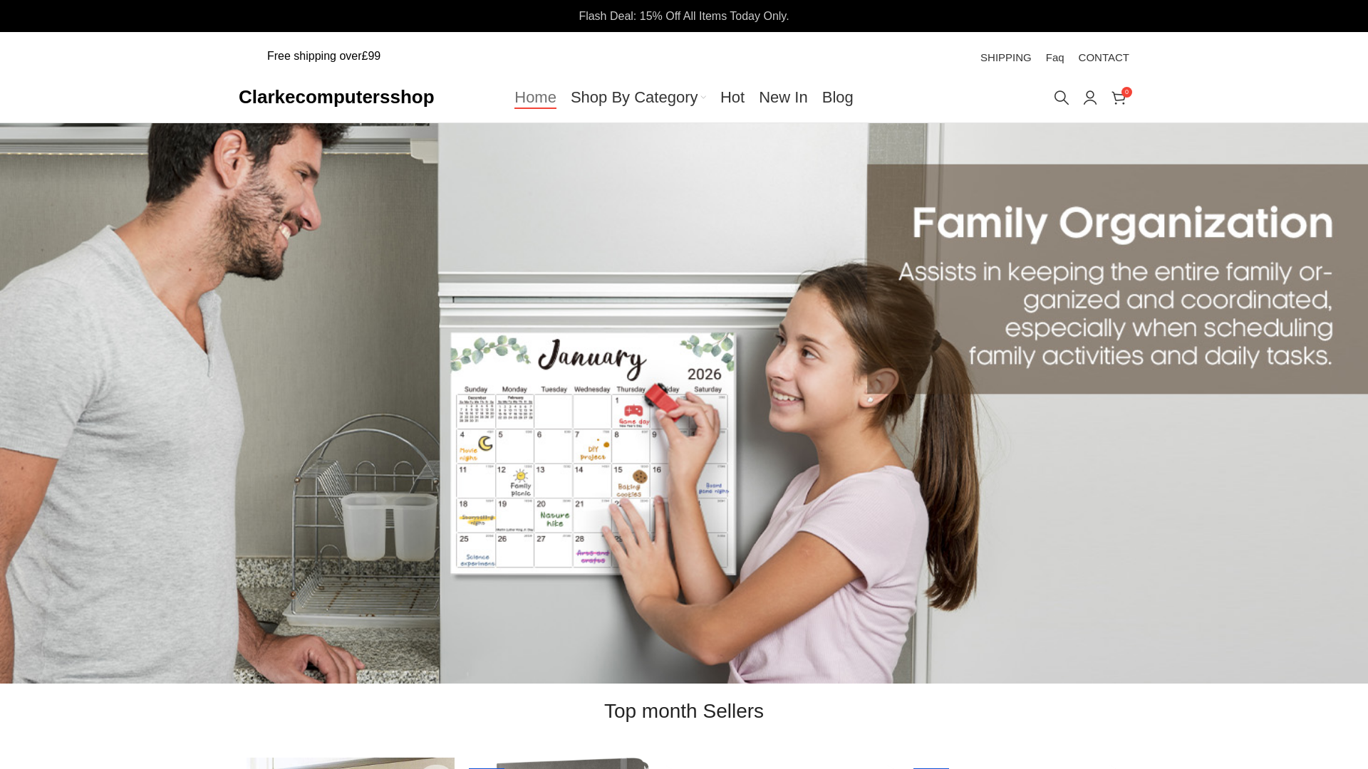 website screenshot of https://clarkecomputersshop.co.uk