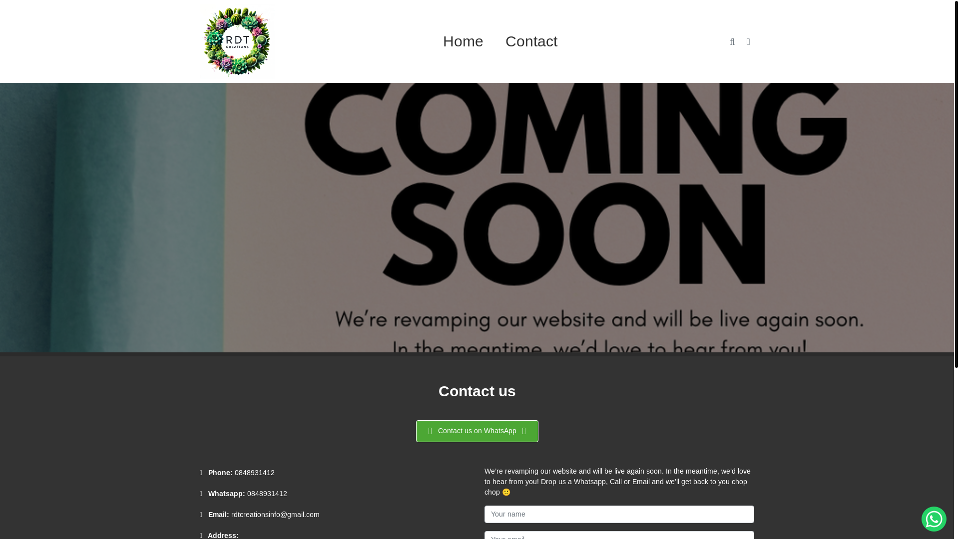 website screenshot of https://threeleavesnursery.co.za/