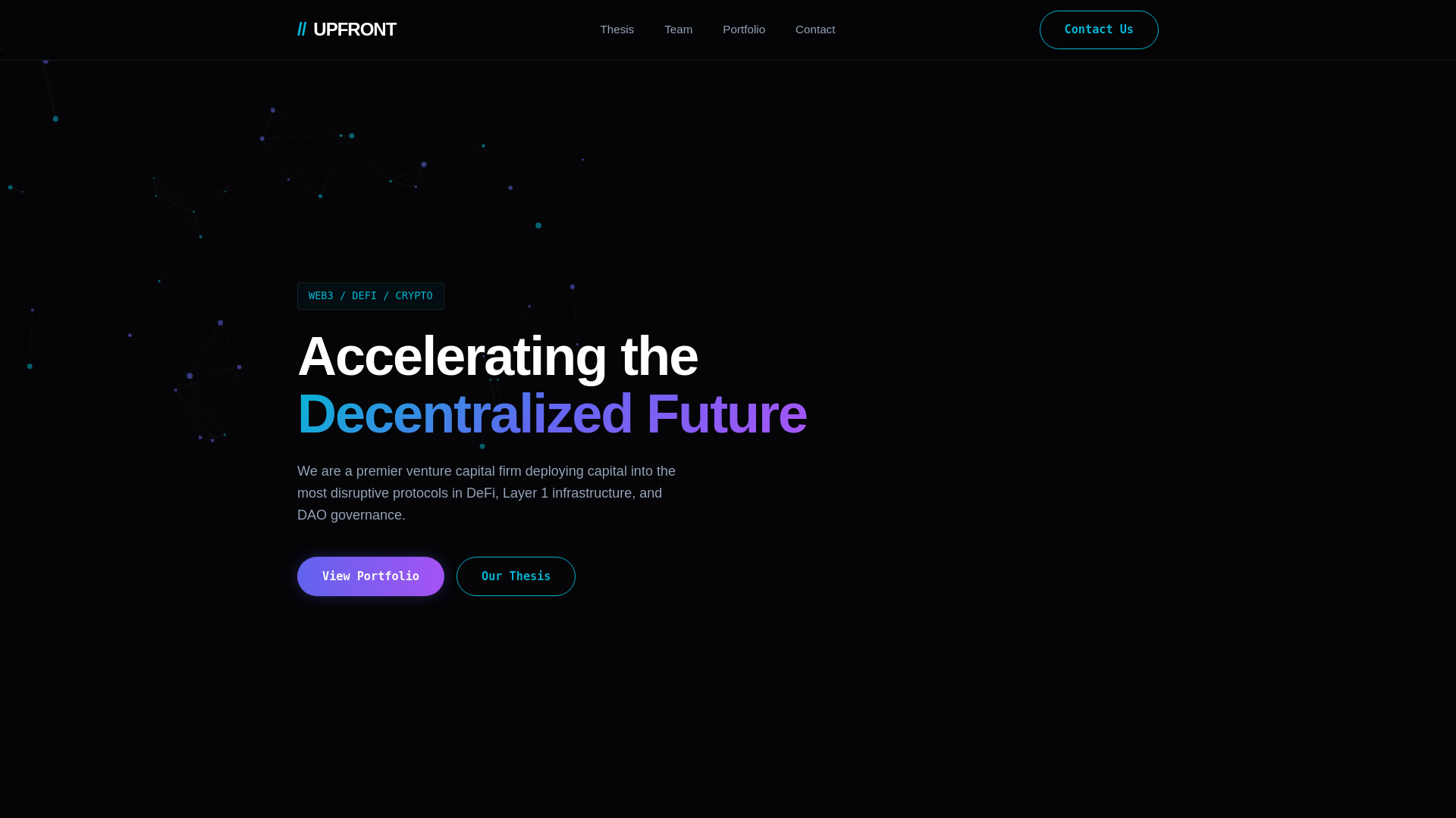 website screenshot of https://upfrontvc.org/