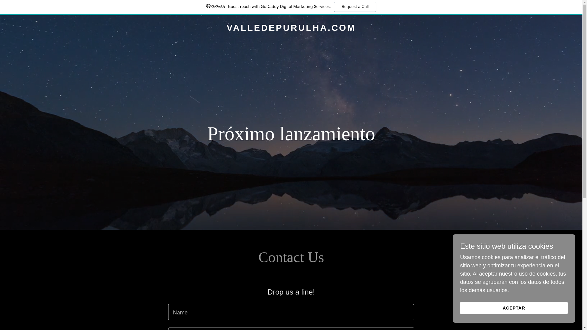 website screenshot of https://valledepurulha.com/