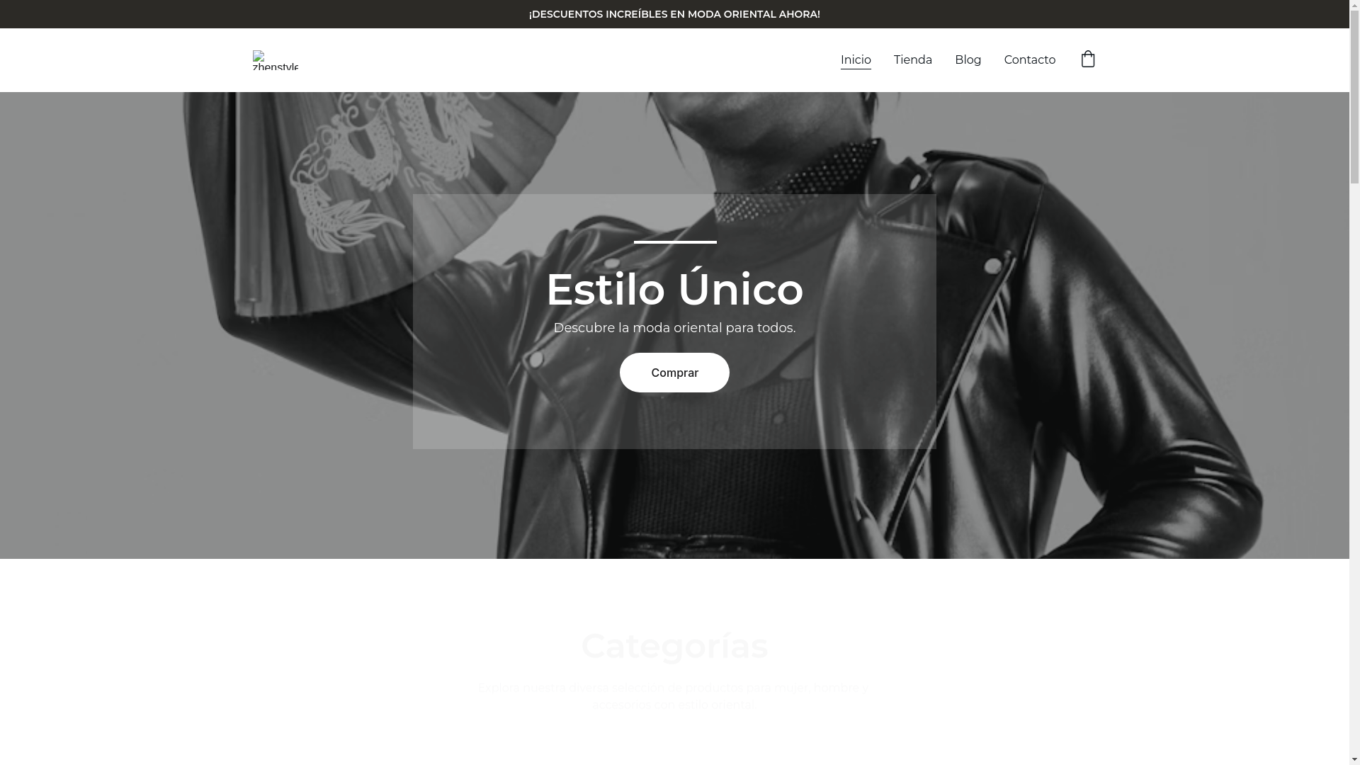 website screenshot of https://zhenstyle.shop/