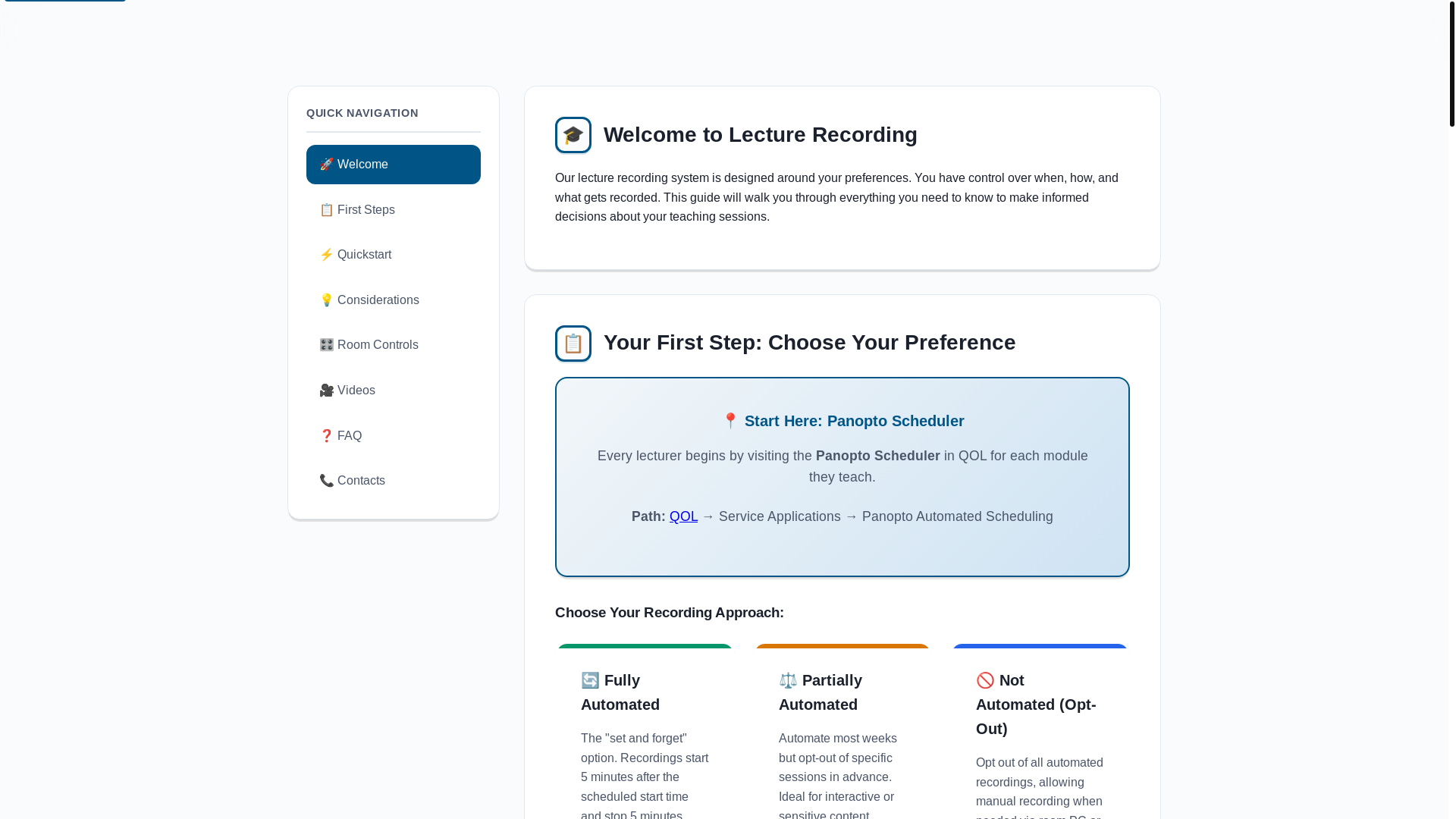 website screenshot of https://lecturerecordingguide.pages.dev/