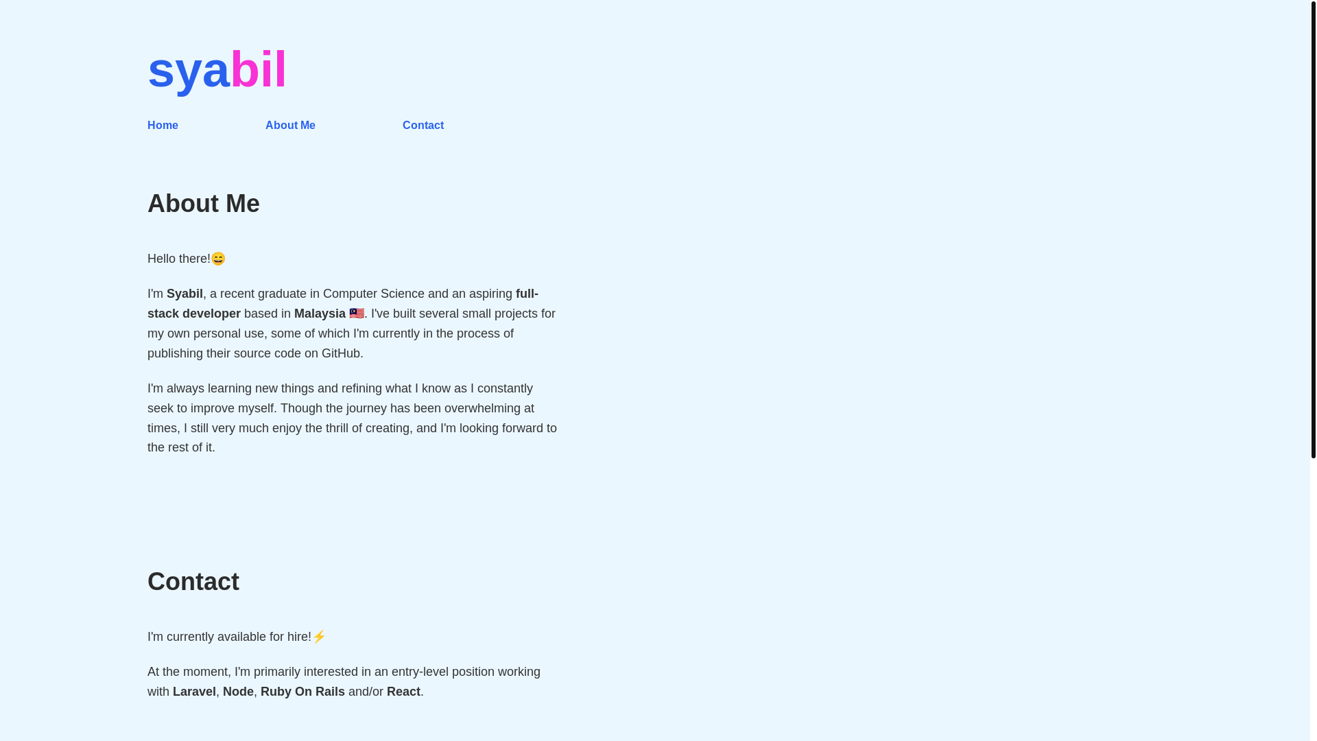 website screenshot of https://dev-syabilyusoff-com.pages.dev/