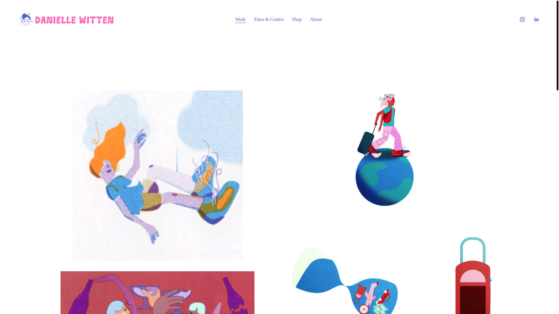 website screenshot of https://bydaniellewitten.com/