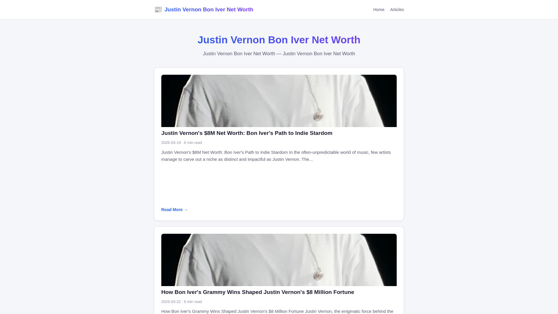 website screenshot of https://justin-vernon-bon-iver-net-worth.pages.dev/
