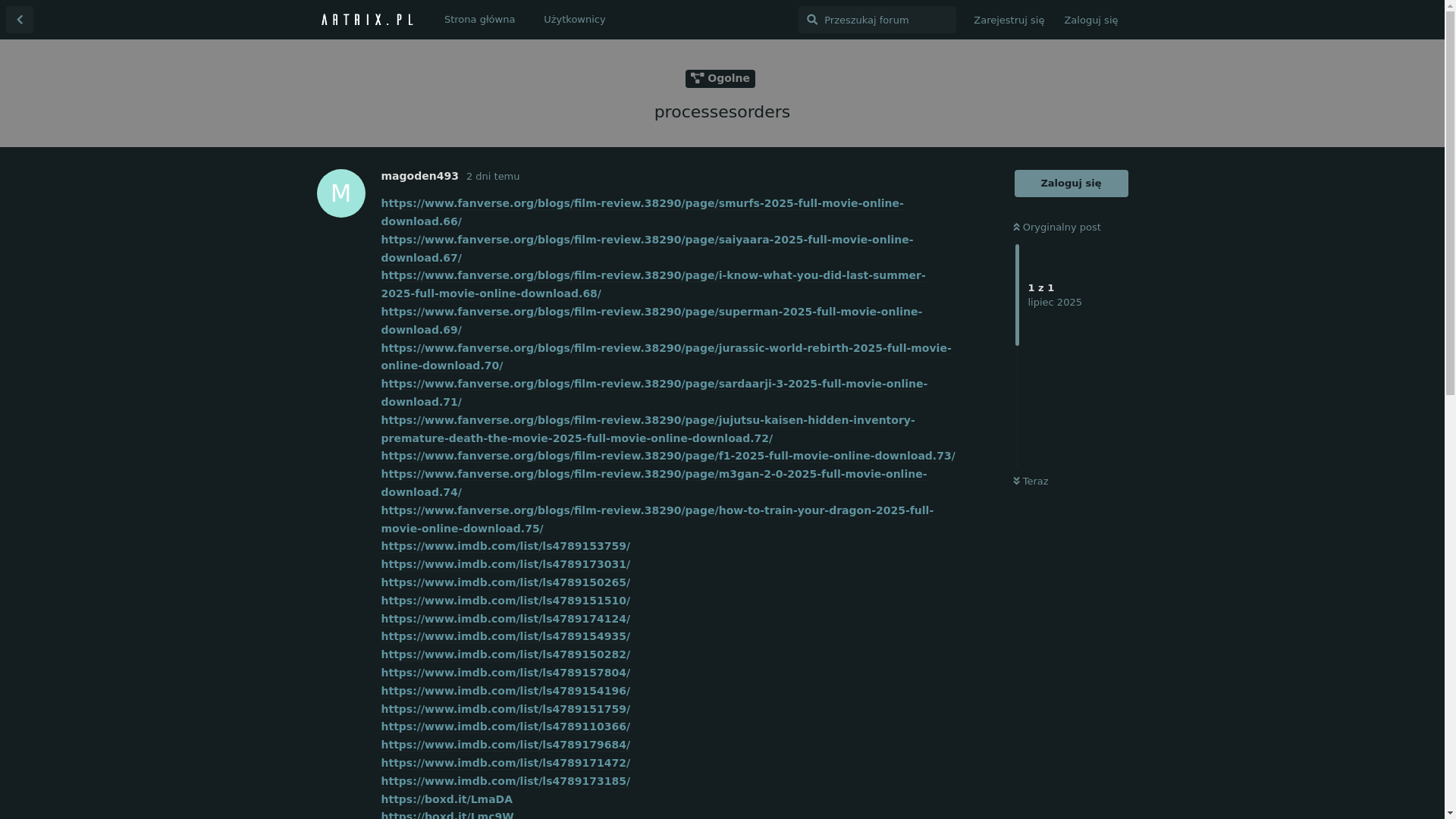 website screenshot of https://forum.artrix.pl/d/62923-processesorders