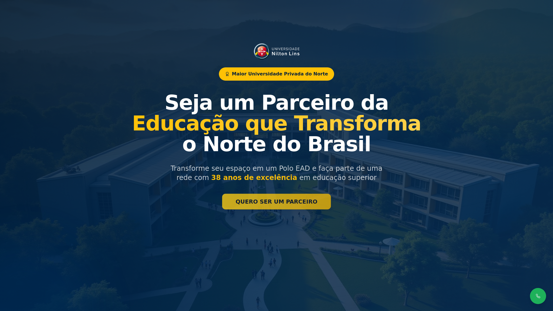 website screenshot of https://sejaparceironiltonlins.com.br/