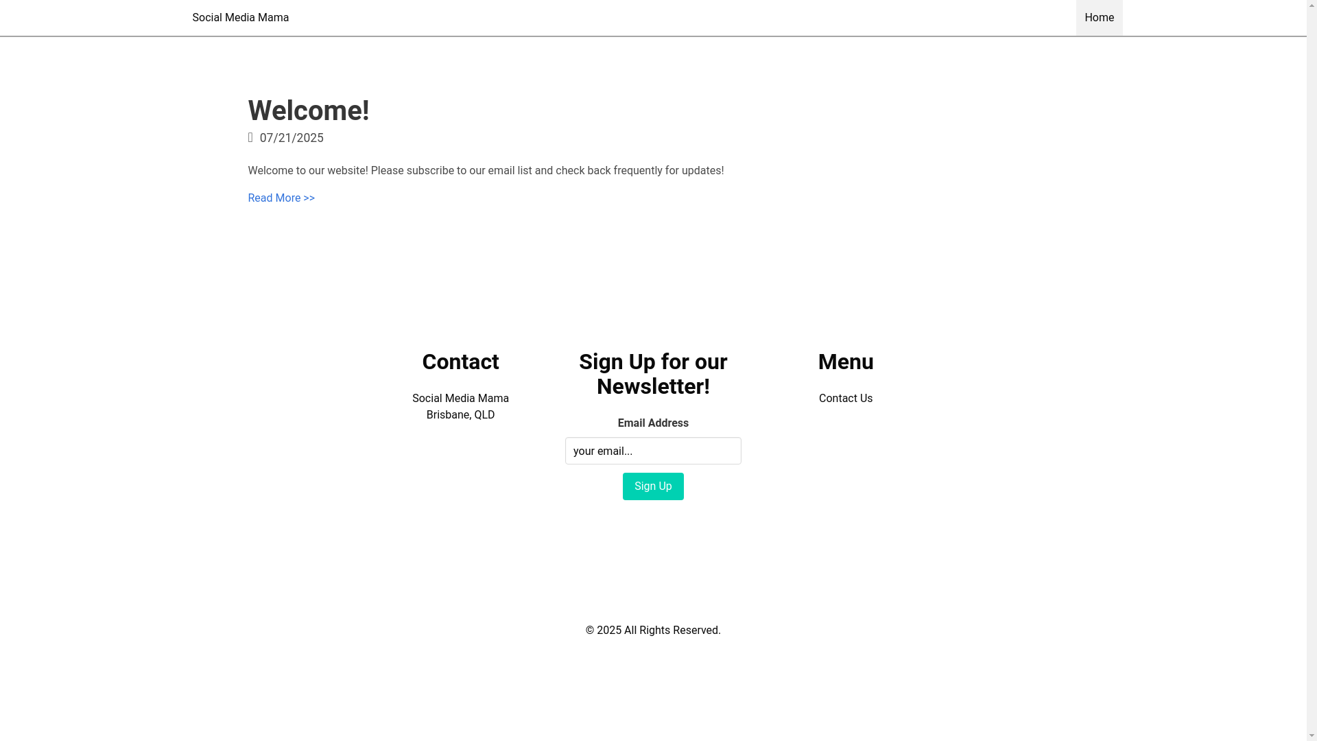 website screenshot of https://social-media-mama.com/