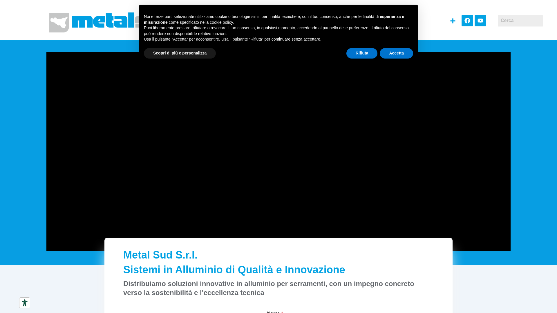website screenshot of https://finestretagliotermico.eu