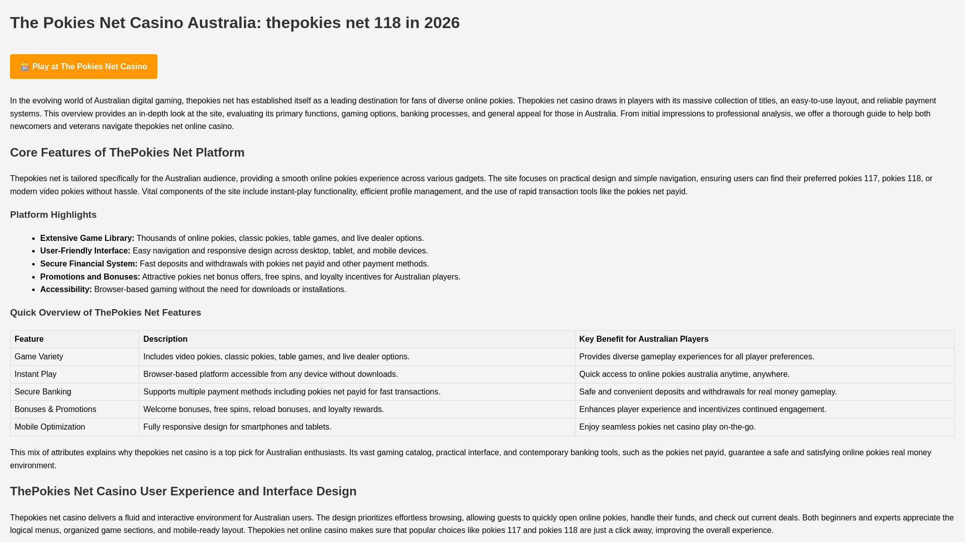 website screenshot of https://thepokiescasino.co/