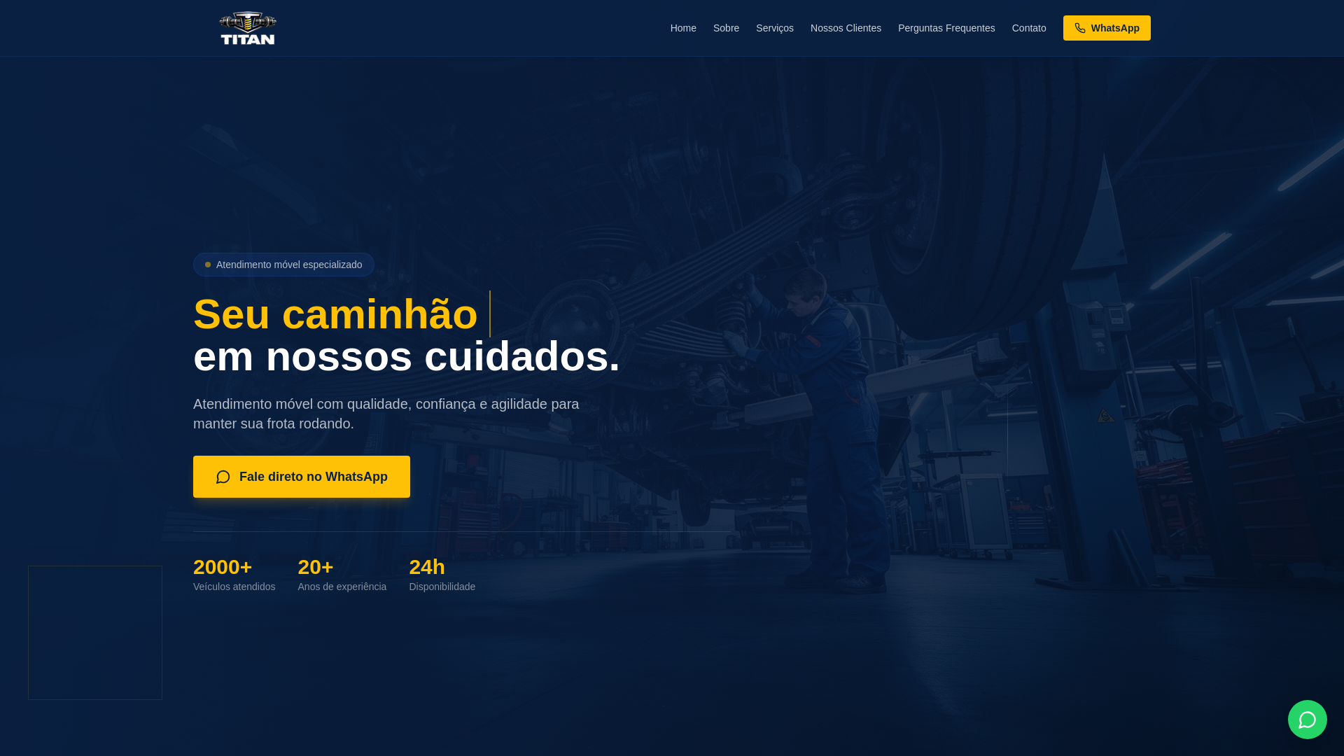 website screenshot of https://titanpostodemolas.com.br