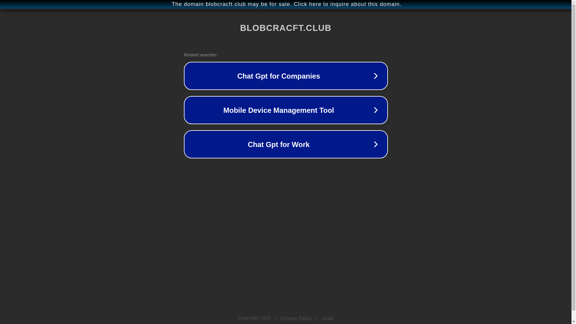 website screenshot of https://blobcracft.club/