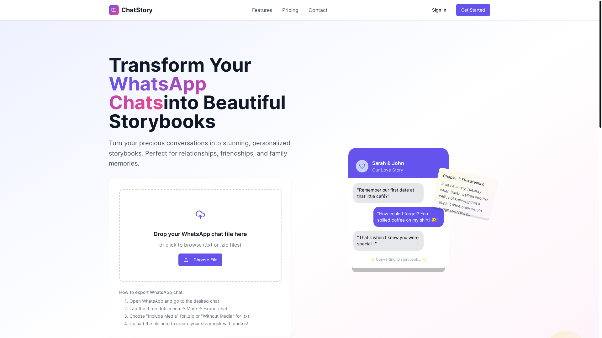 website screenshot of https://texttale.shop/