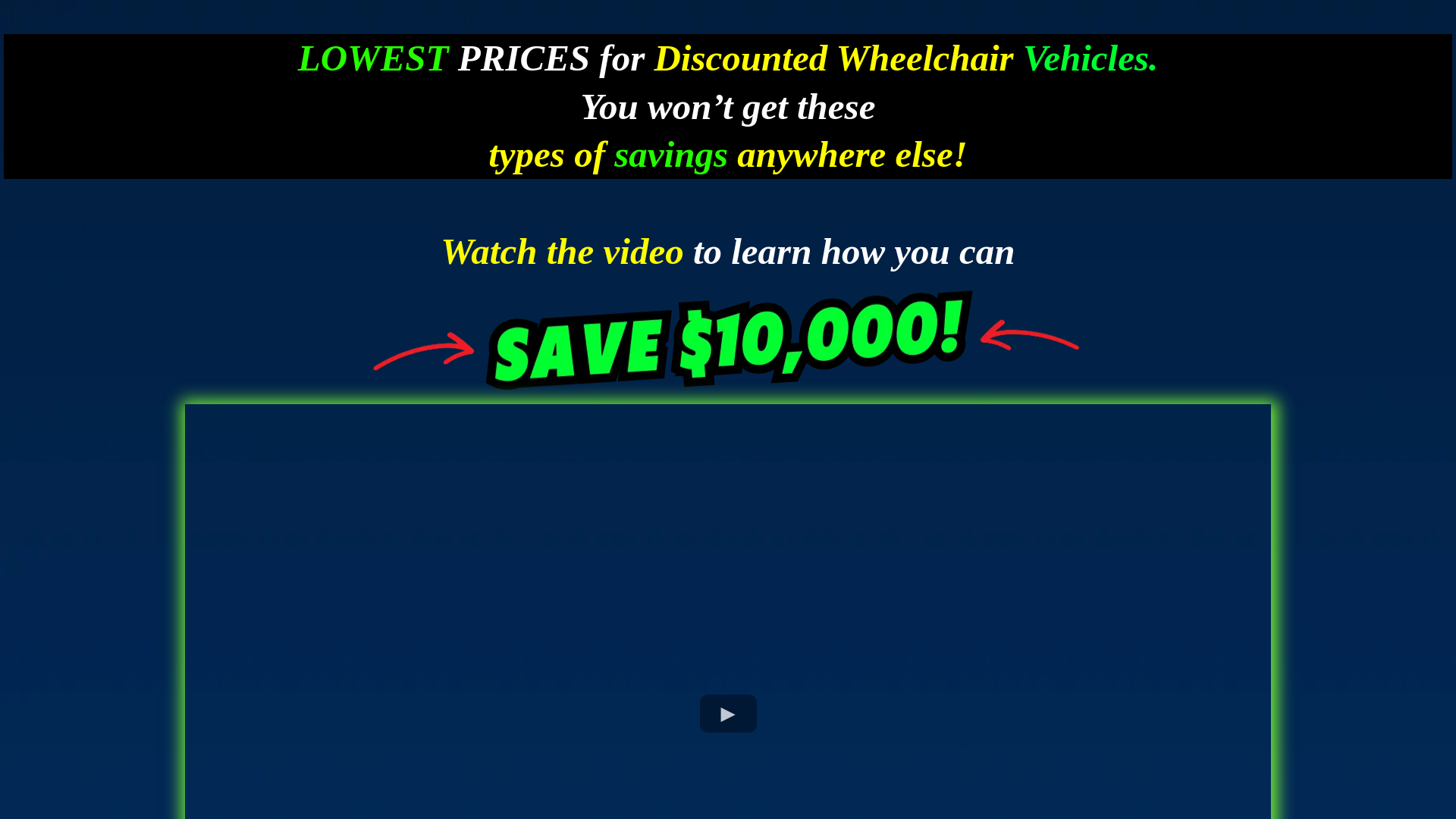 website screenshot of https://affordablewheelchairvansaustintexas.com/
