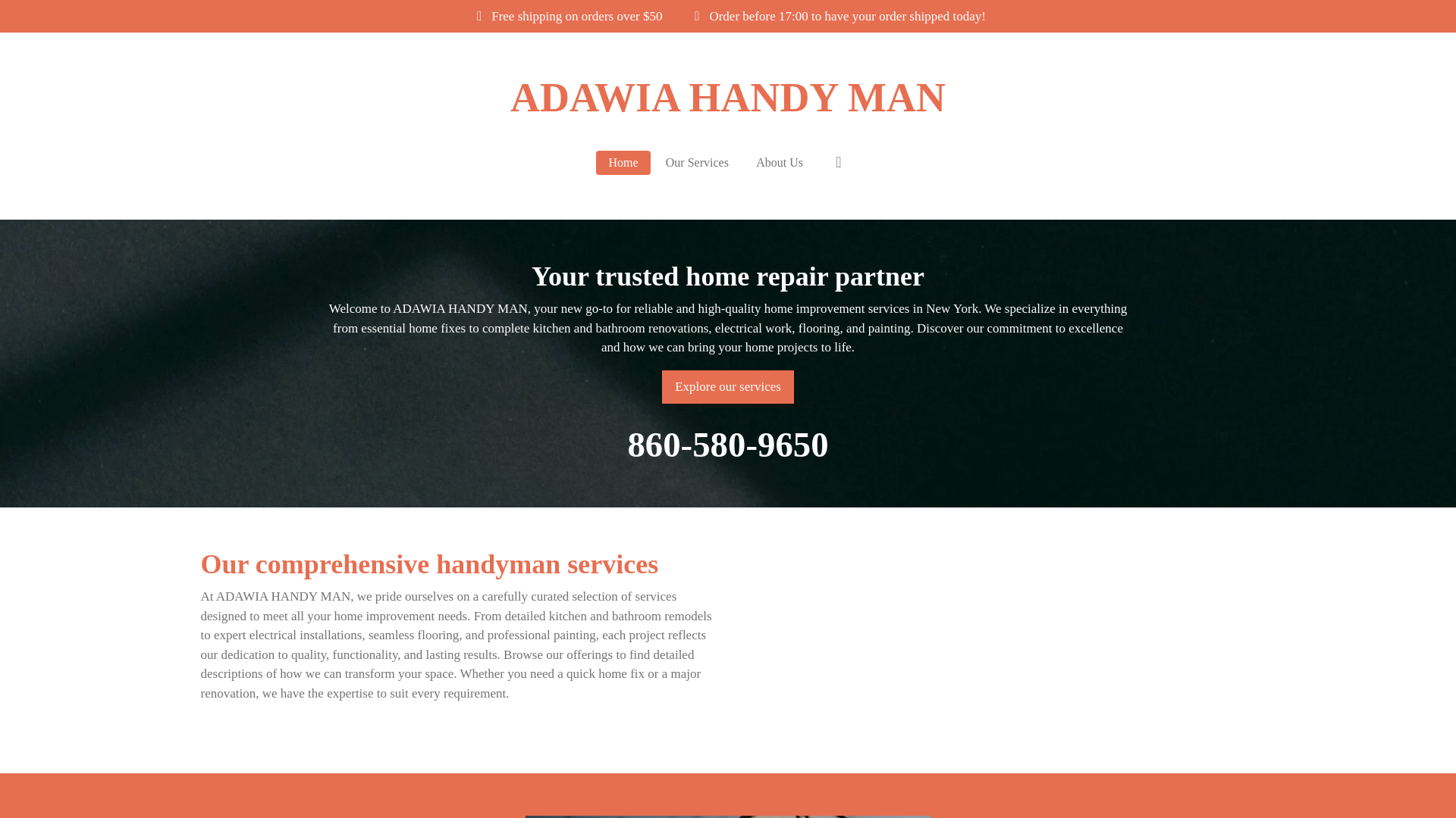 website screenshot of https://adawiahandyman.com/