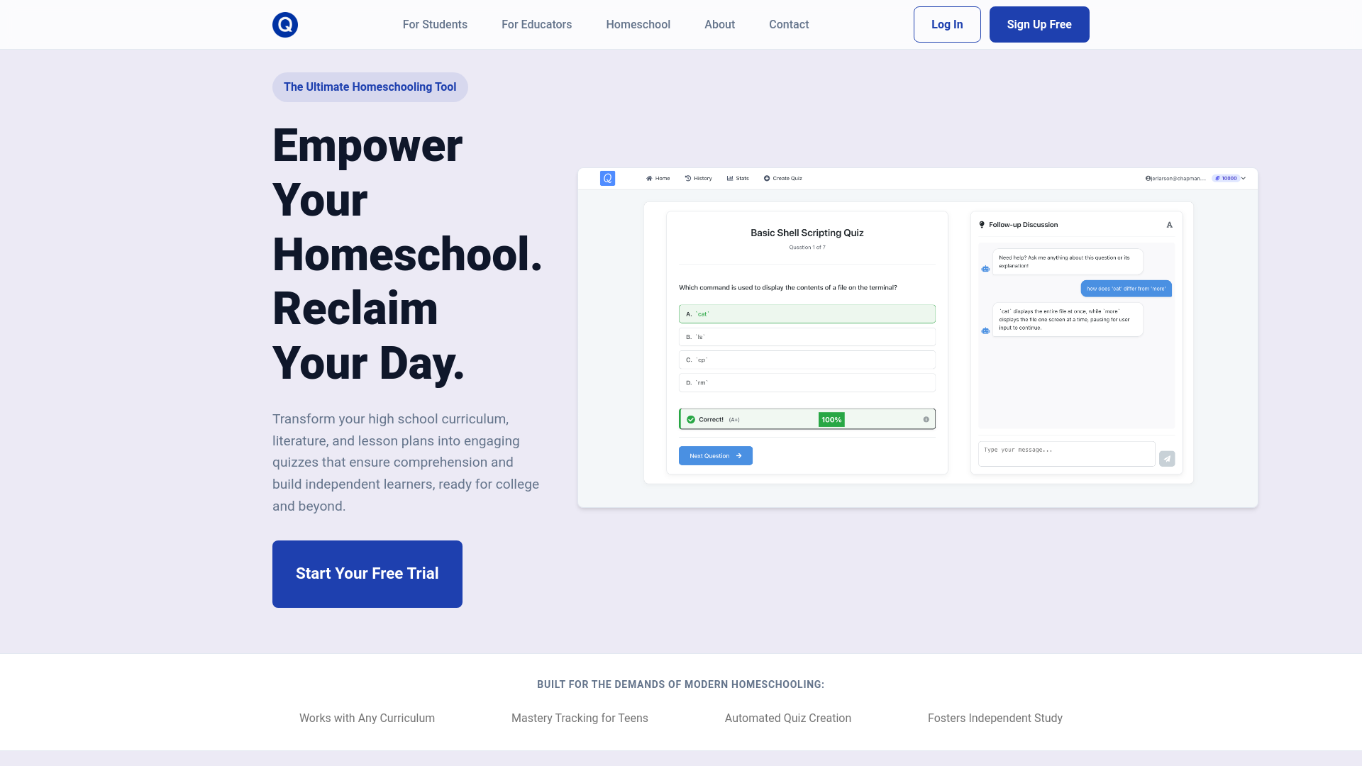 website screenshot of https://quizpro-ala.pages.dev/