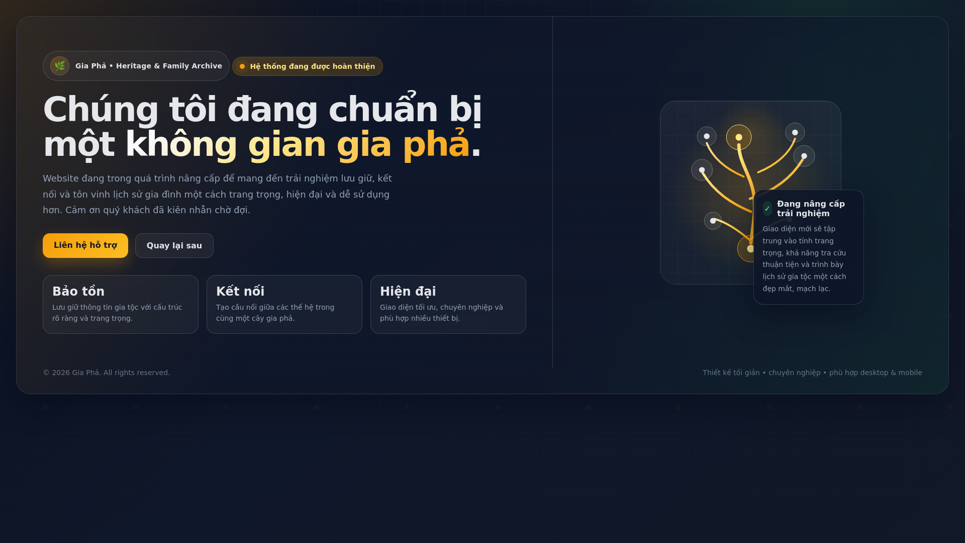 website screenshot of https://giaphaletrong.com