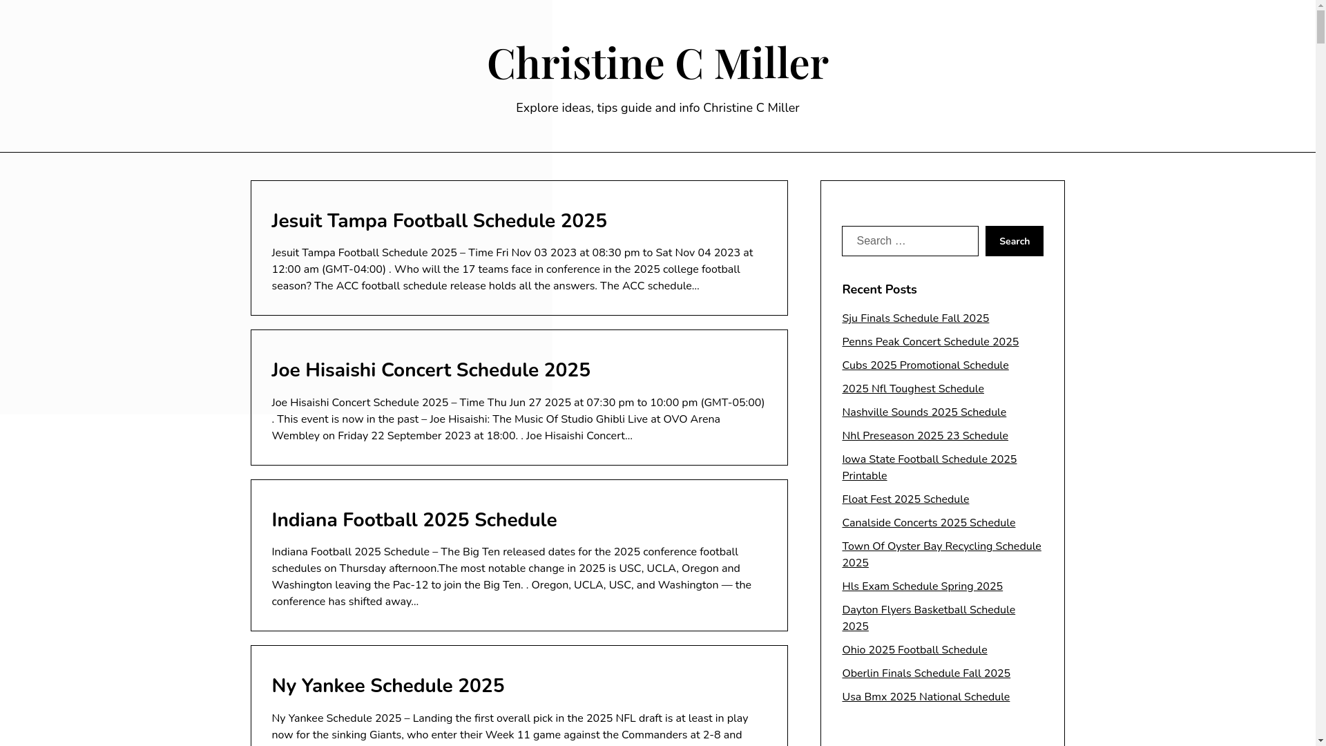 website screenshot of https://christinecmillerm.pages.dev/