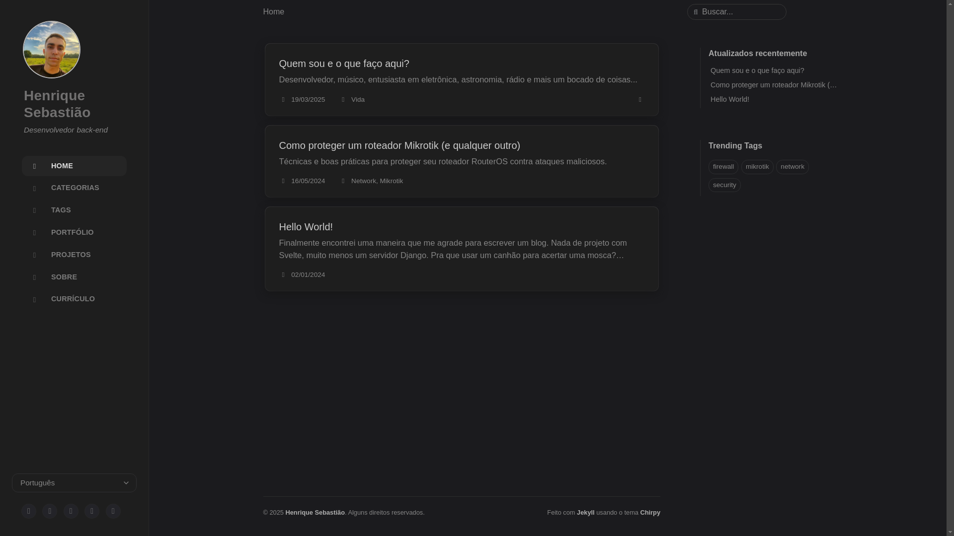 website screenshot of https://henriquesebastiao.pages.dev/