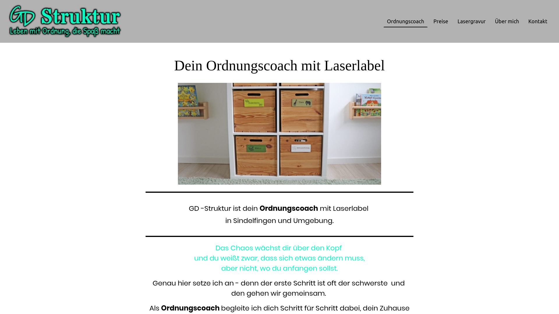 website screenshot of https://gd-struktur.de