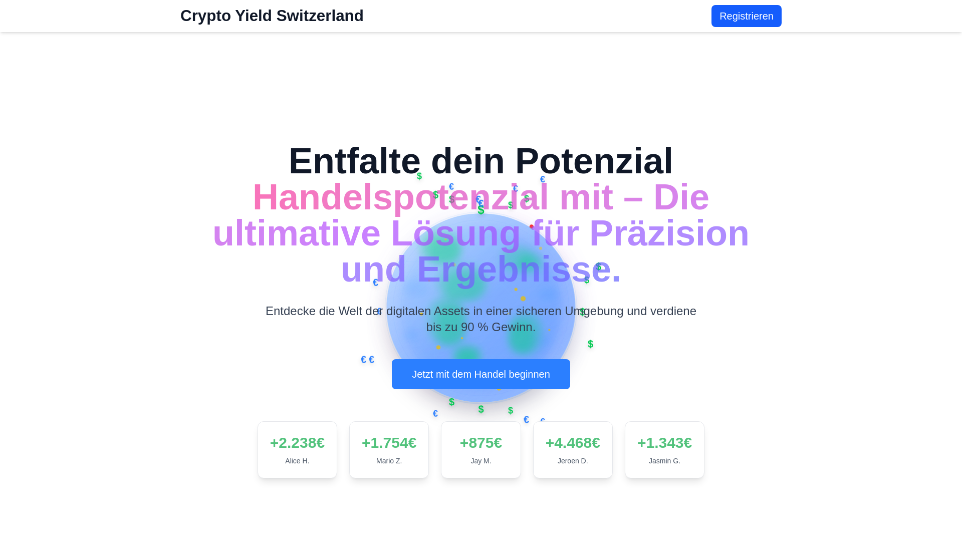 website screenshot of https://crypto-yield-ch.org/