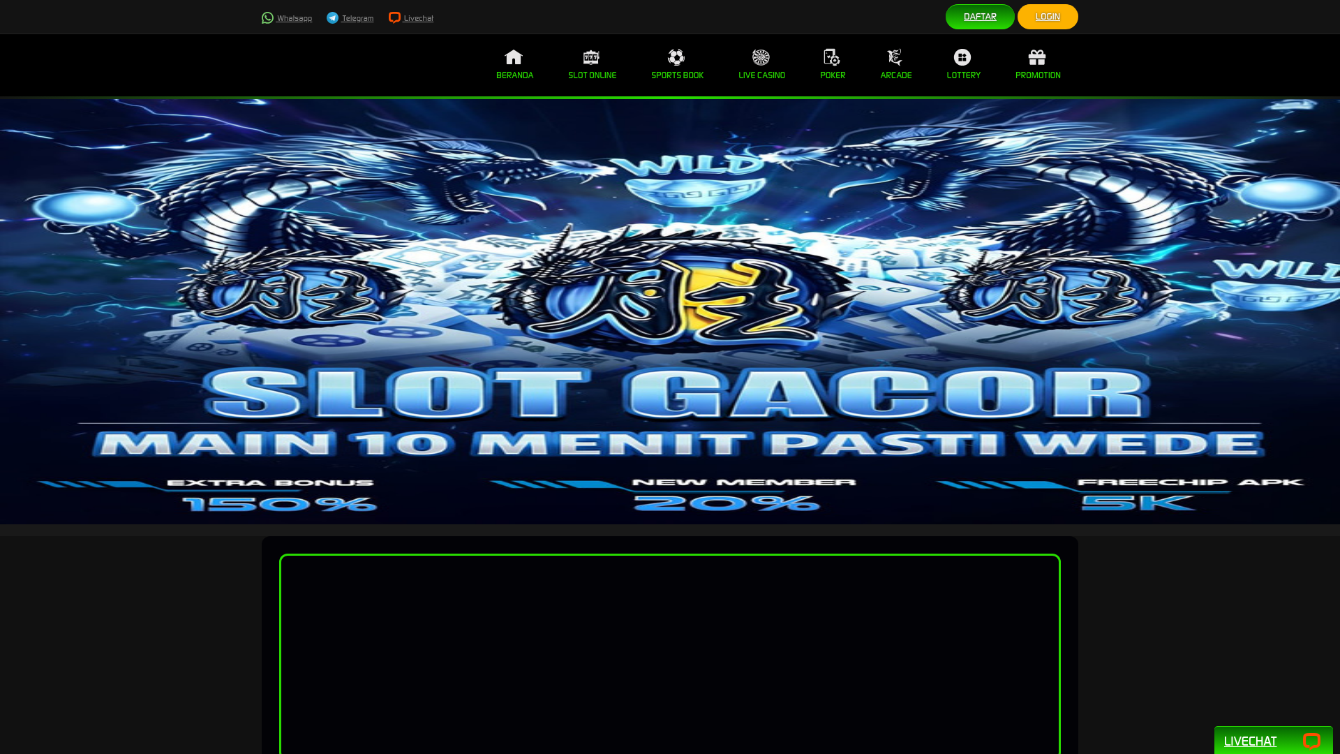 website screenshot of https://kleogaming.net/