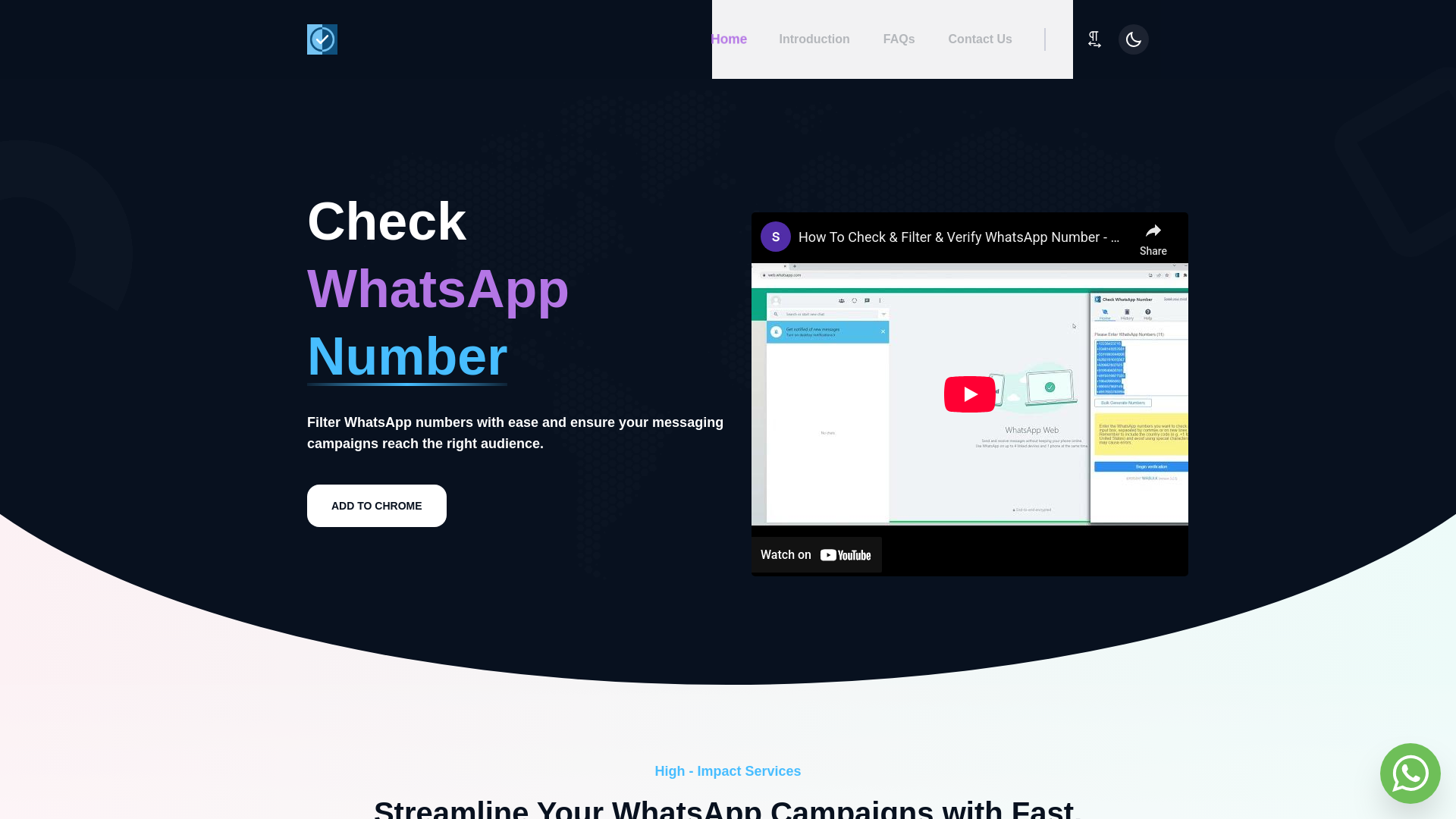 website screenshot of https://check-wa-number-wabulk-net.pages.dev