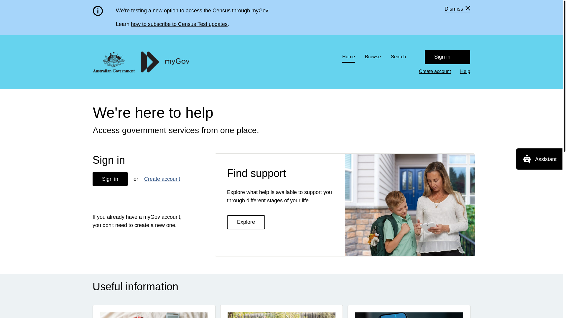 website screenshot of https://aus01.safelinks.protection.outlook.com/?url=https%3A%2F%2Fmy.gov.au%2F&data=05%7C02%7Cmarssupport%40osit.com%7Cec4c073bc0f54473bbc108ddc4b8d0f0%7C79dd9417e9b2446a8980c1653e22a59d%7C0%7C0%7C638883020275237274%7CUnknown%7CTWFpbGZsb3d8eyJFbXB0eU1hcGkiOnRydWUsIlYiOiIwLjAuMDAwMCIsIlAiOiJXaW4zMiIsIkFOIjoiTWFpbCIsIldUIjoyfQ%3D%3D%7C0%7C%7C%7C&sdata=DJgQUKi3iob1OvOExkWKRtQSNx%2FO9KH1zJTwLnb%2BPKE%3D&reserved=0