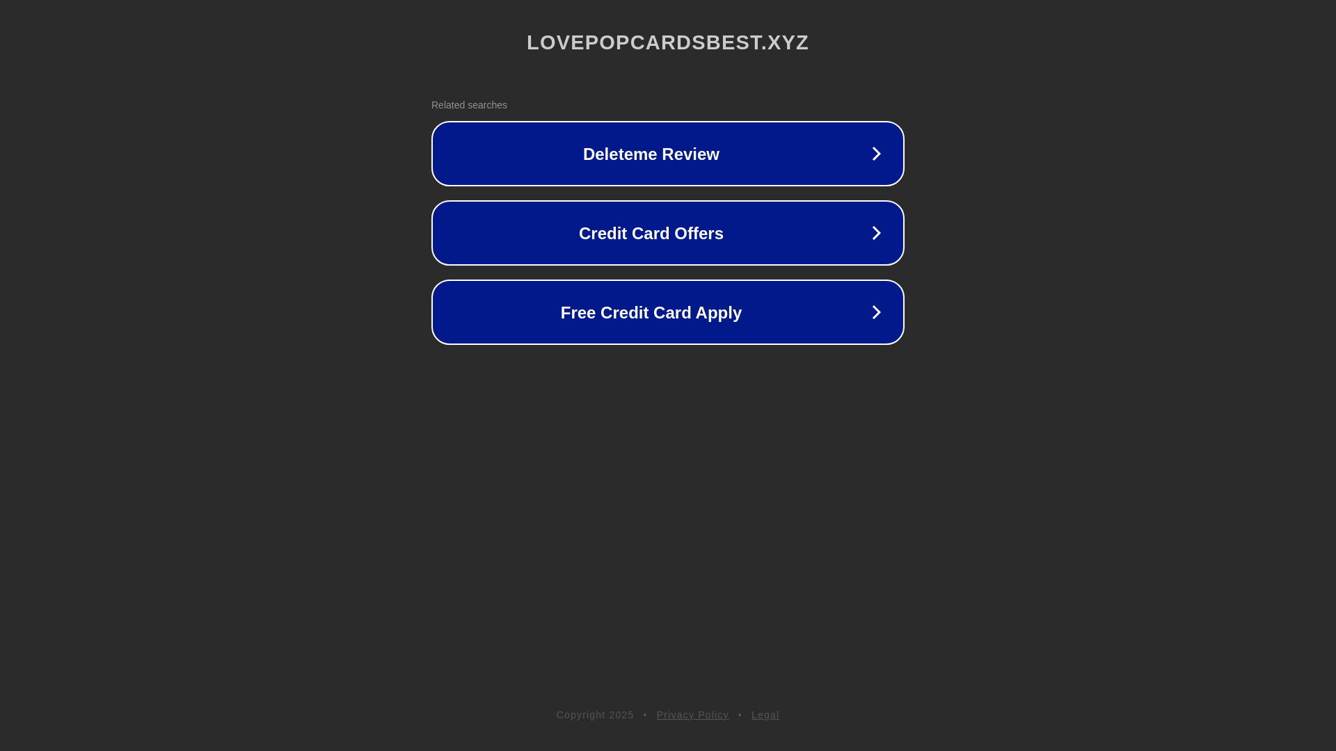 website screenshot of https://lovepopcardsbest.xyz/