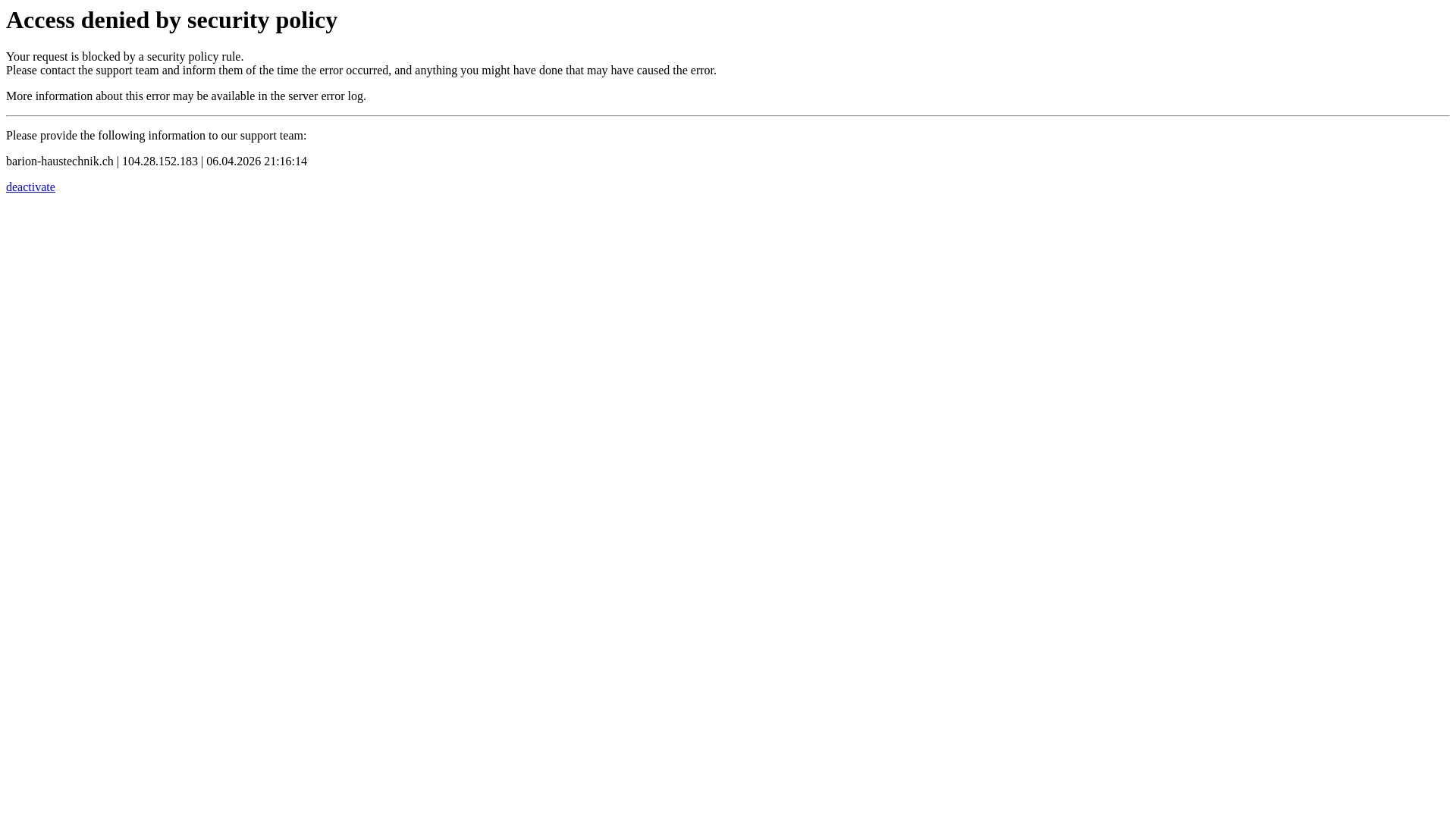 website screenshot of https://barion-haustechnik.ch