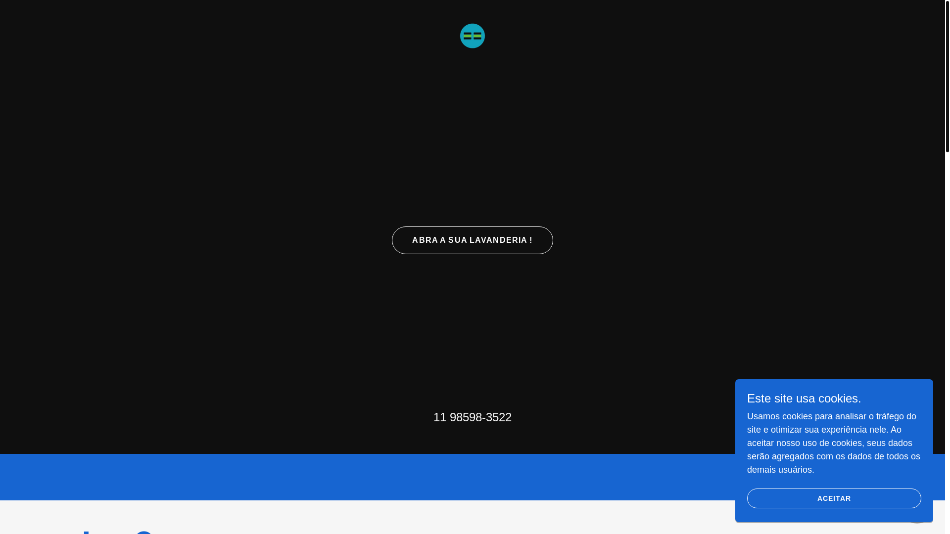 website screenshot of https://lavqueenlavanderias.com/