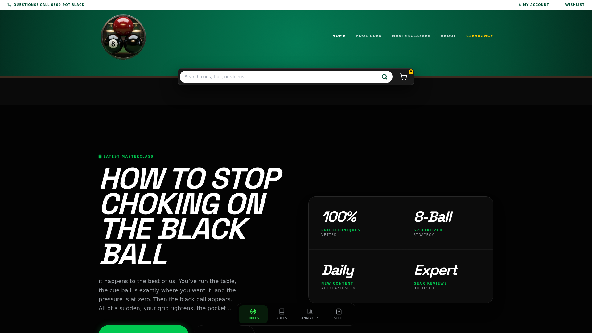 website screenshot of https://pottheblack.com