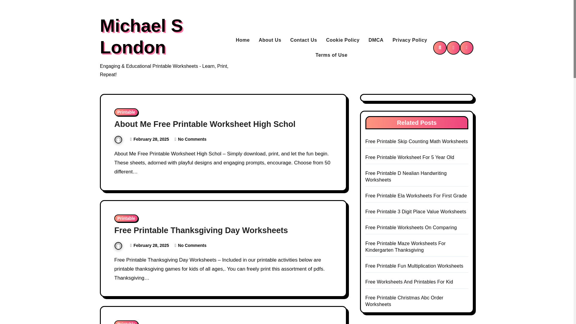 website screenshot of https://michaelslondond.pages.dev/