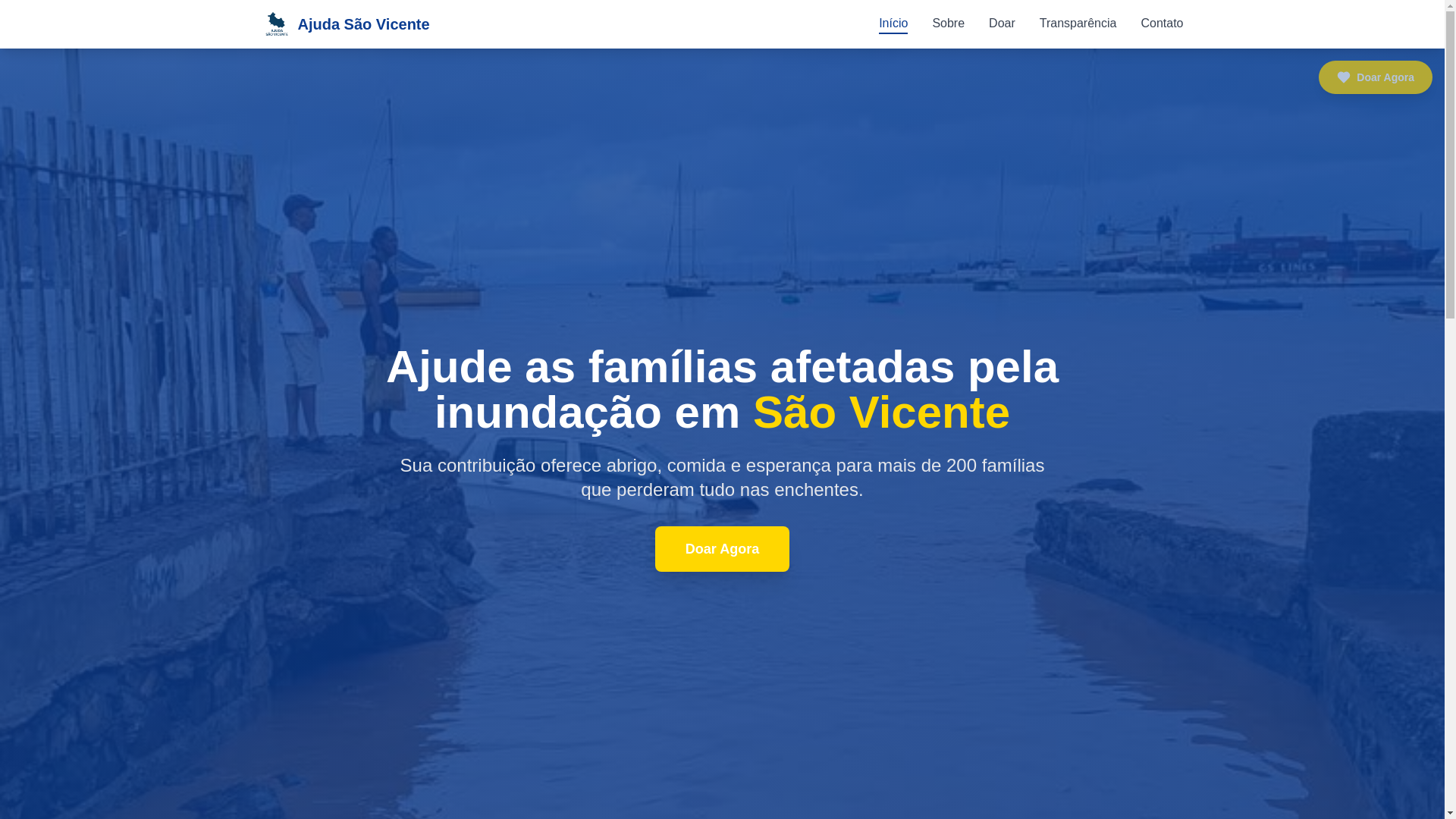 website screenshot of https://saovicente.help/
