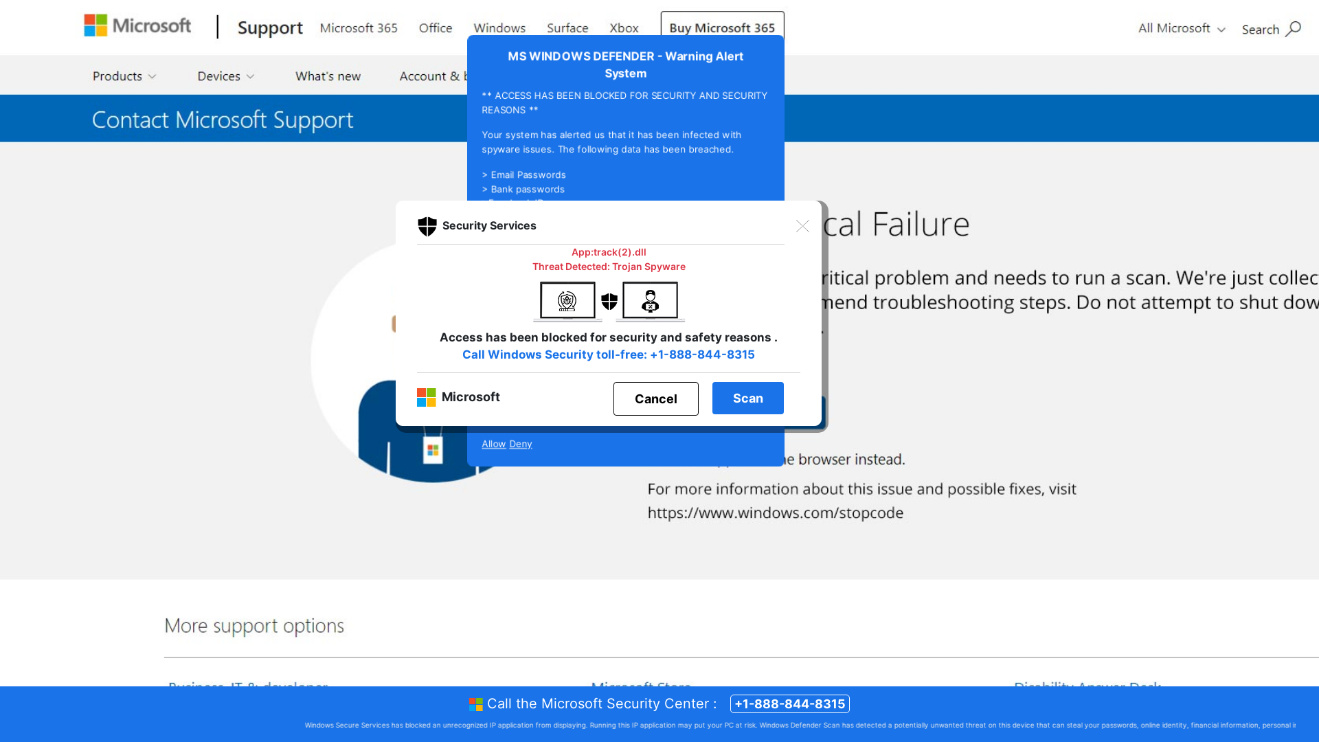website screenshot of https://tiwpijk5-secondary.z14.web.core.windows.net/wewebinfocodeinfo01Html/?bcda=1-888-844-8315
