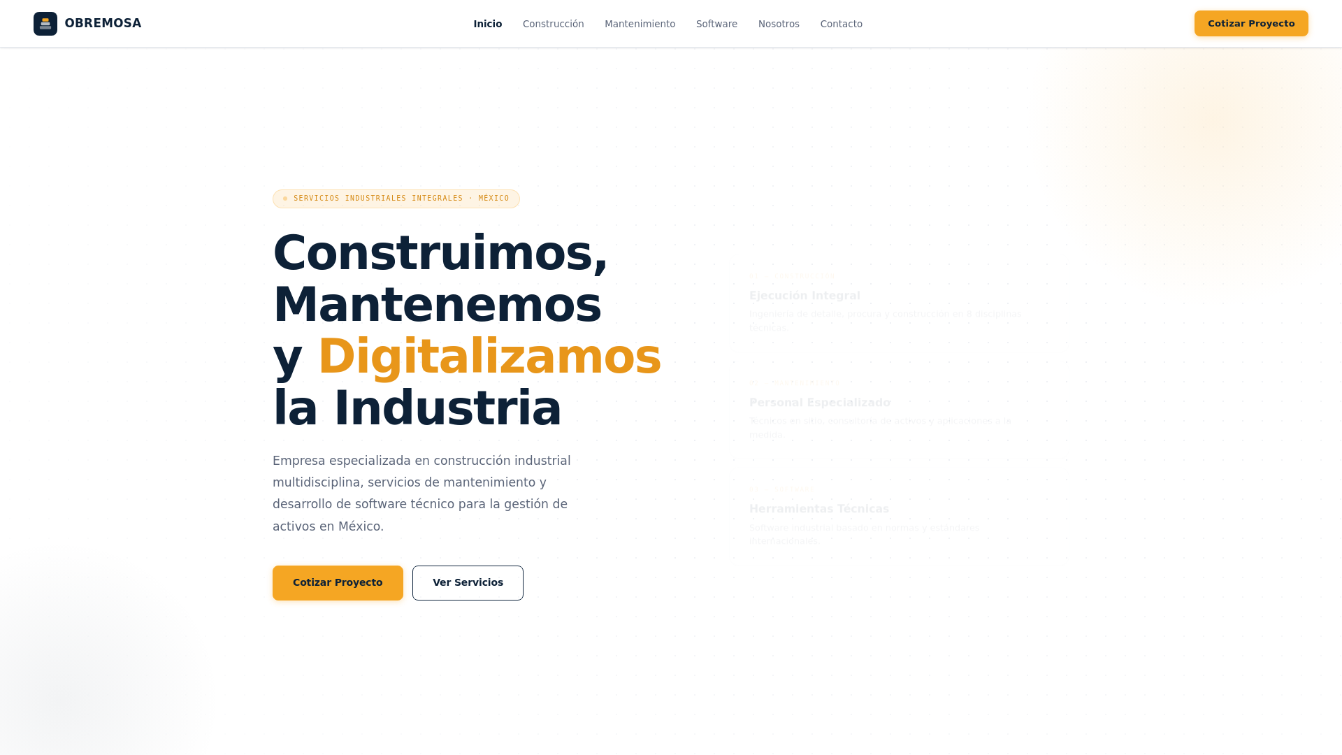 website screenshot of https://obremosa-site.pages.dev/