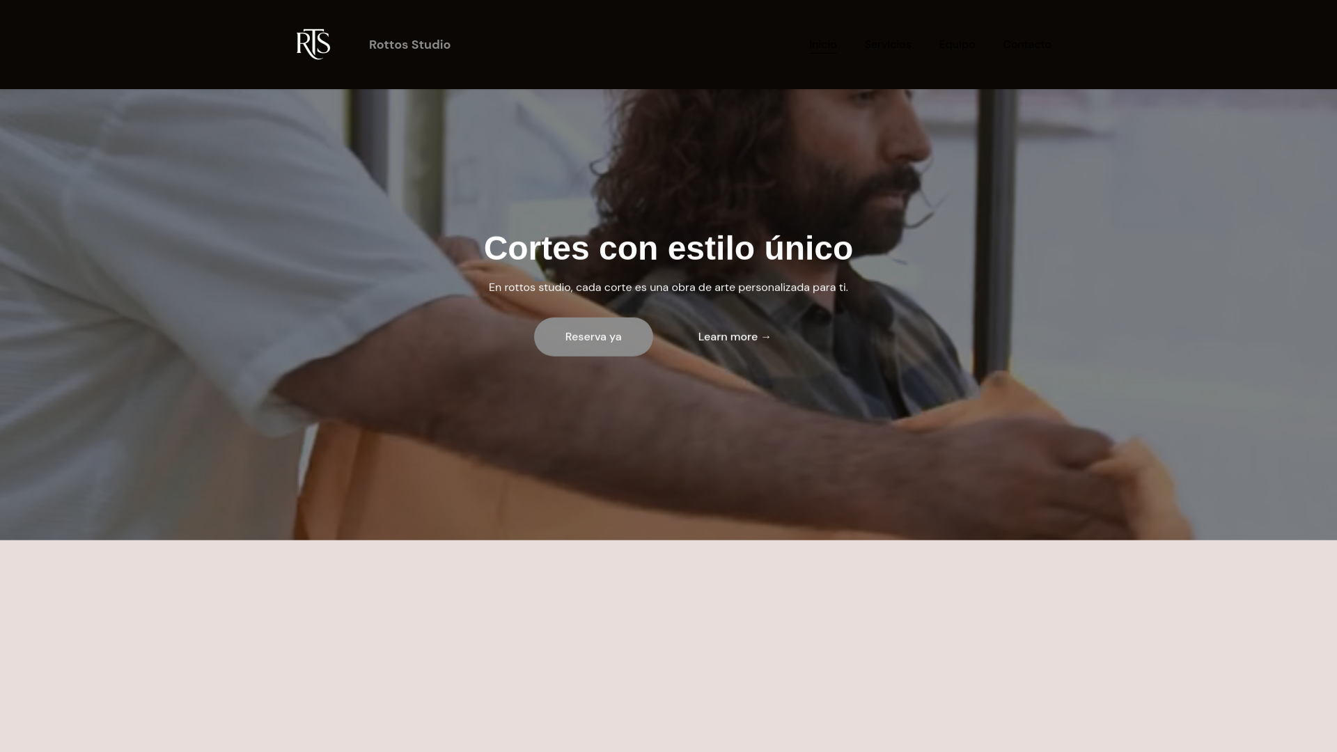 website screenshot of https://rottosstudio.es/