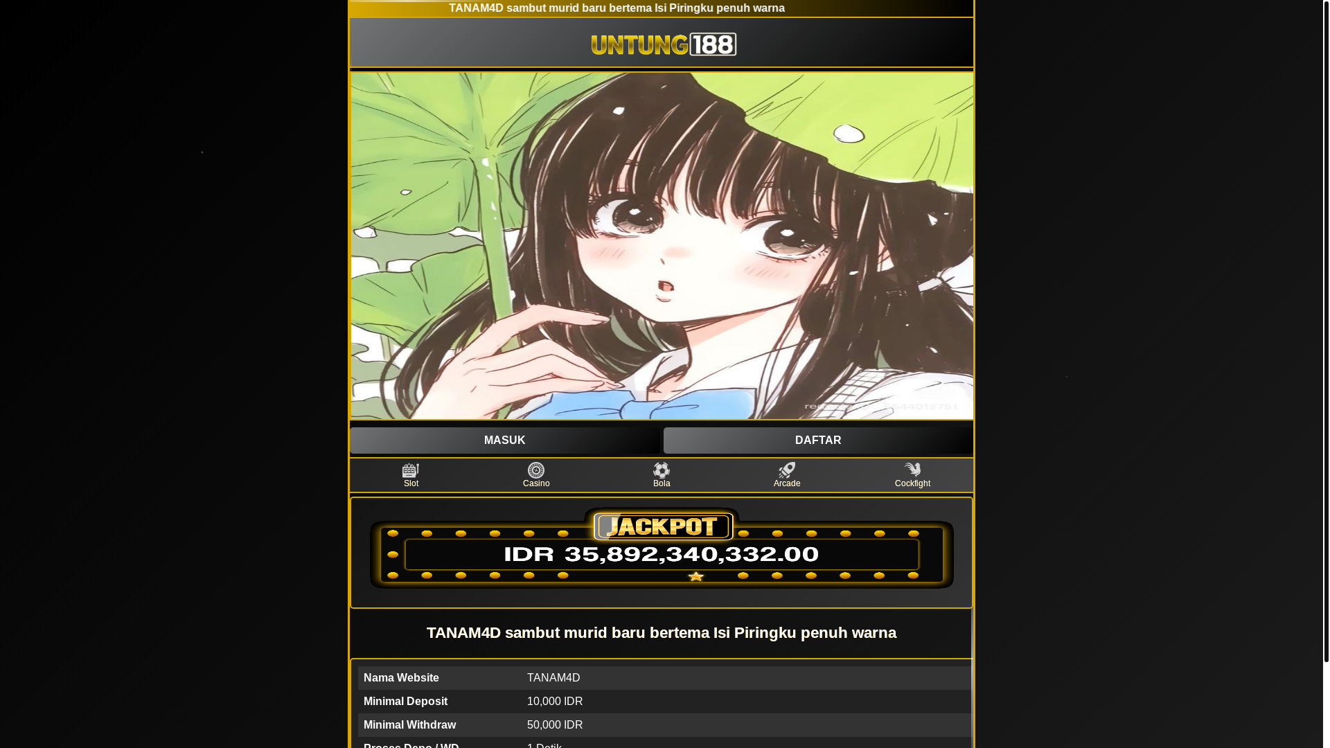 website screenshot of https://tanam4d.pages.dev/