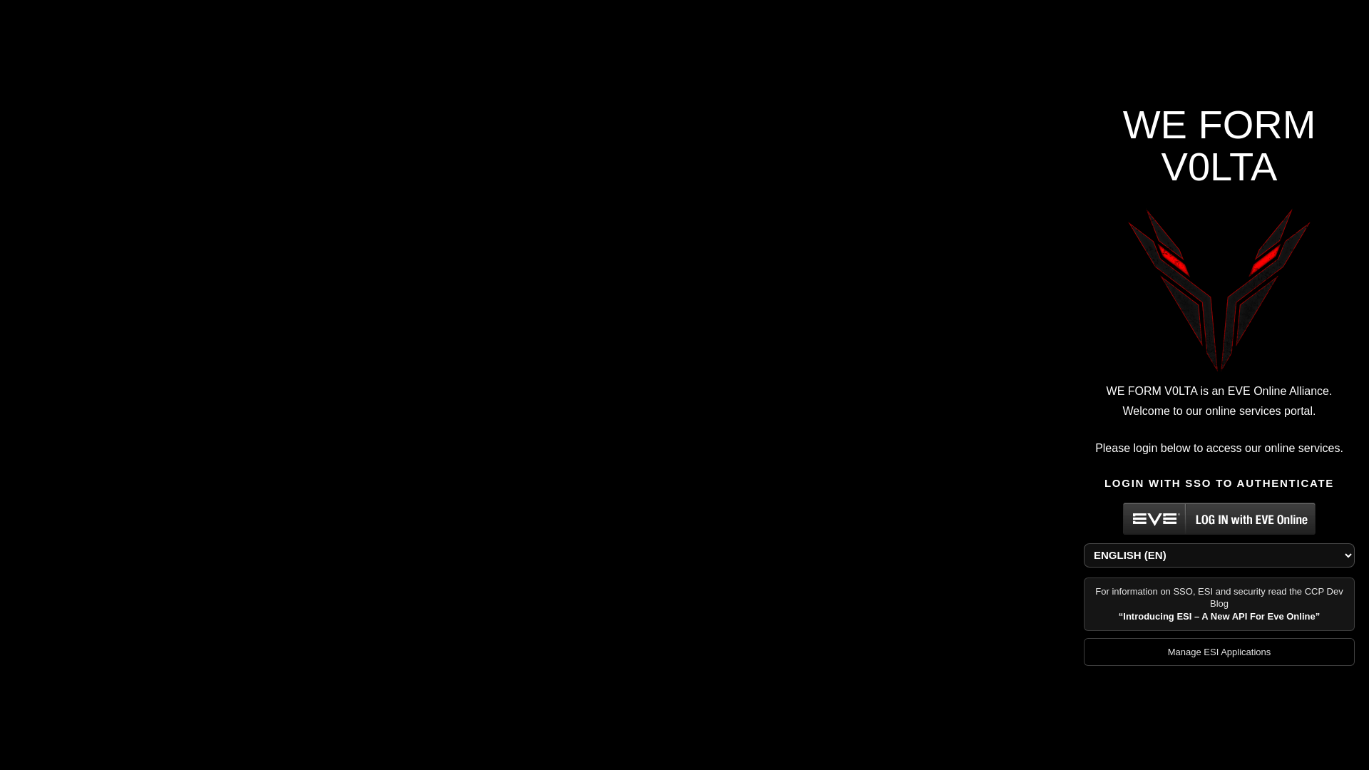 website screenshot of https://auth.weformvolta.com/