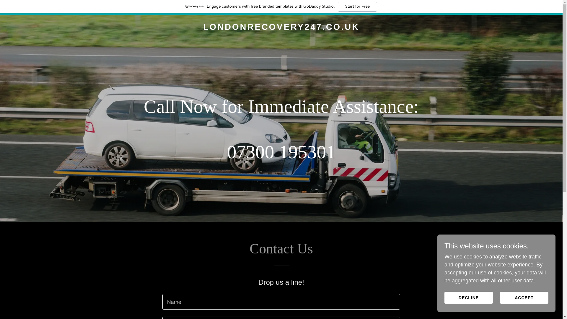 website screenshot of https://londonrecovery247.co.uk/