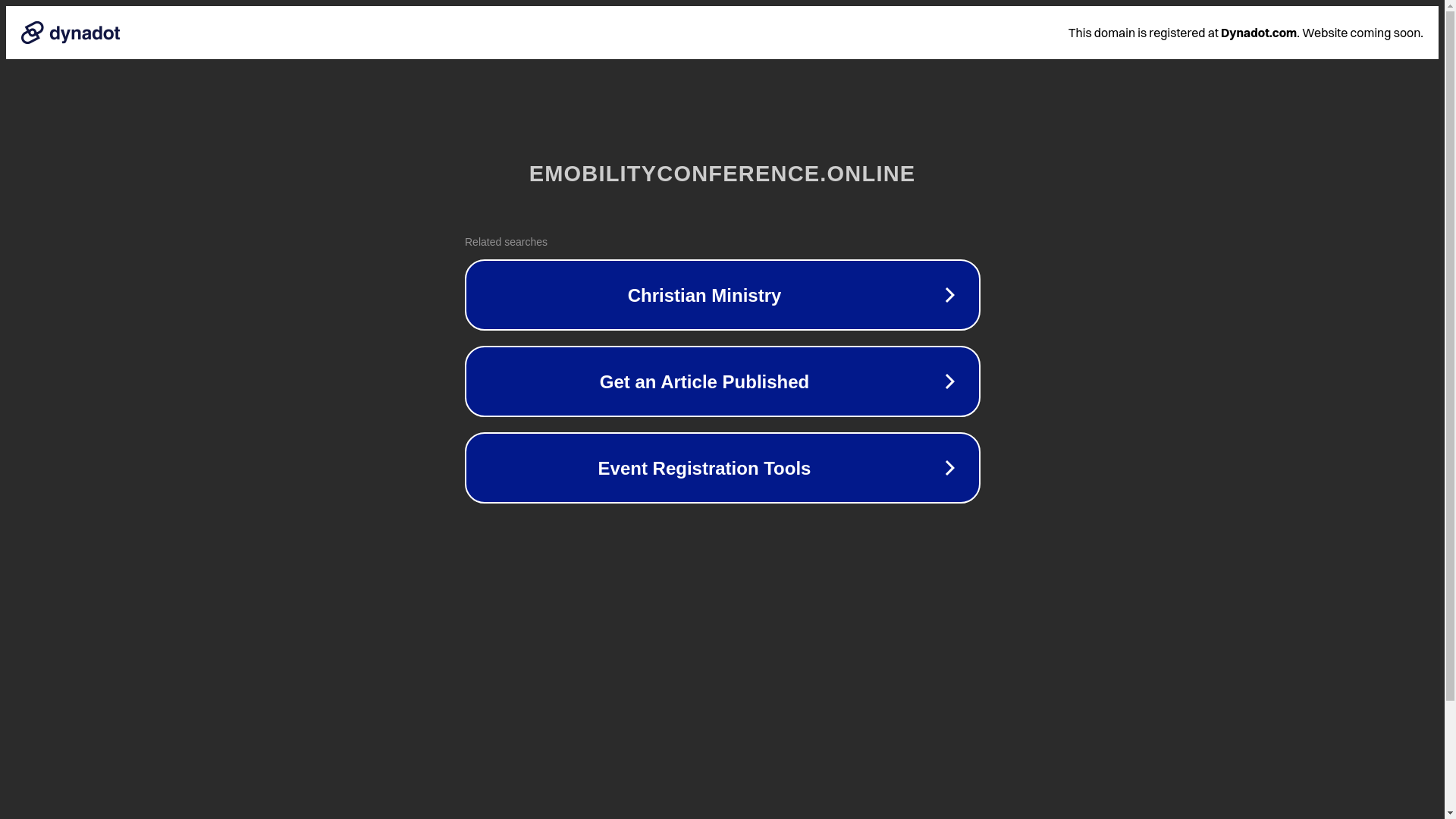 website screenshot of https://emobilityconference.online/