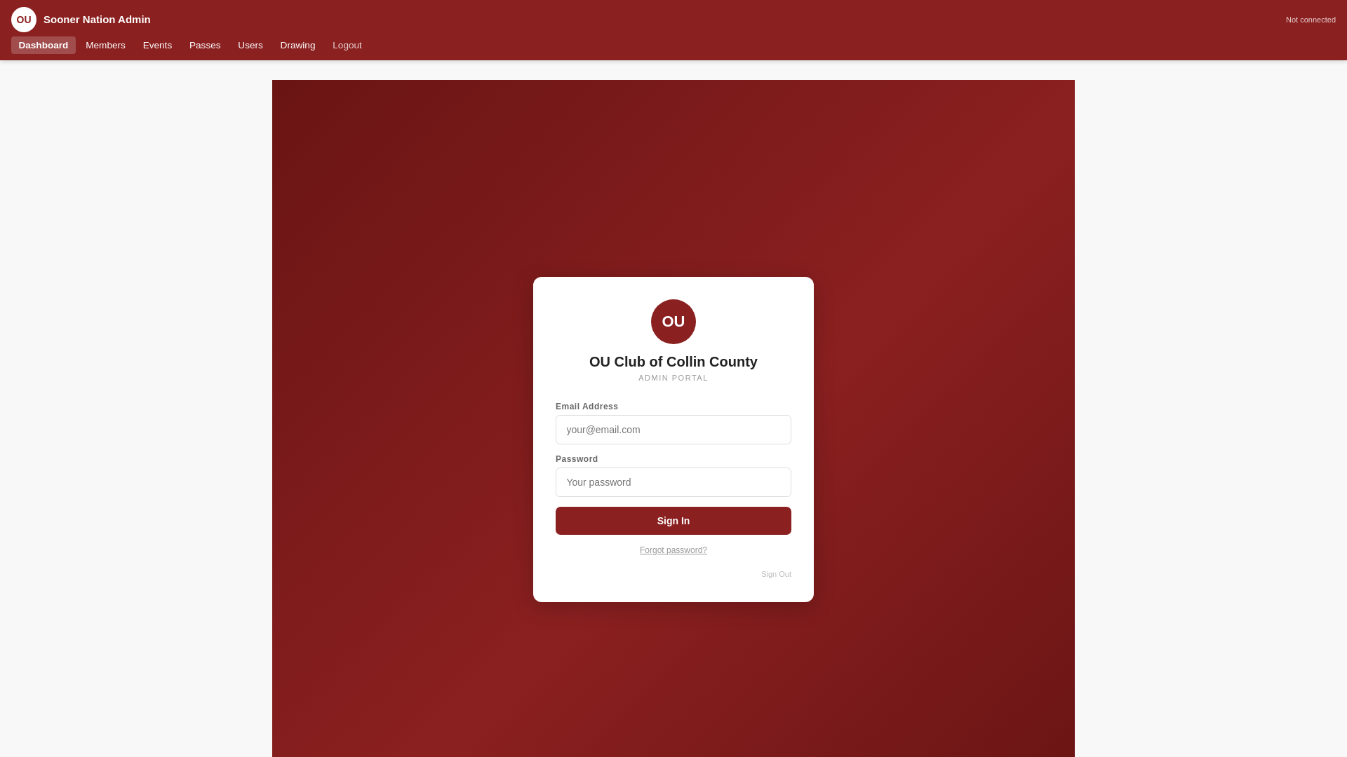 website screenshot of https://ou-club-of-collin-county-app.pages.dev/