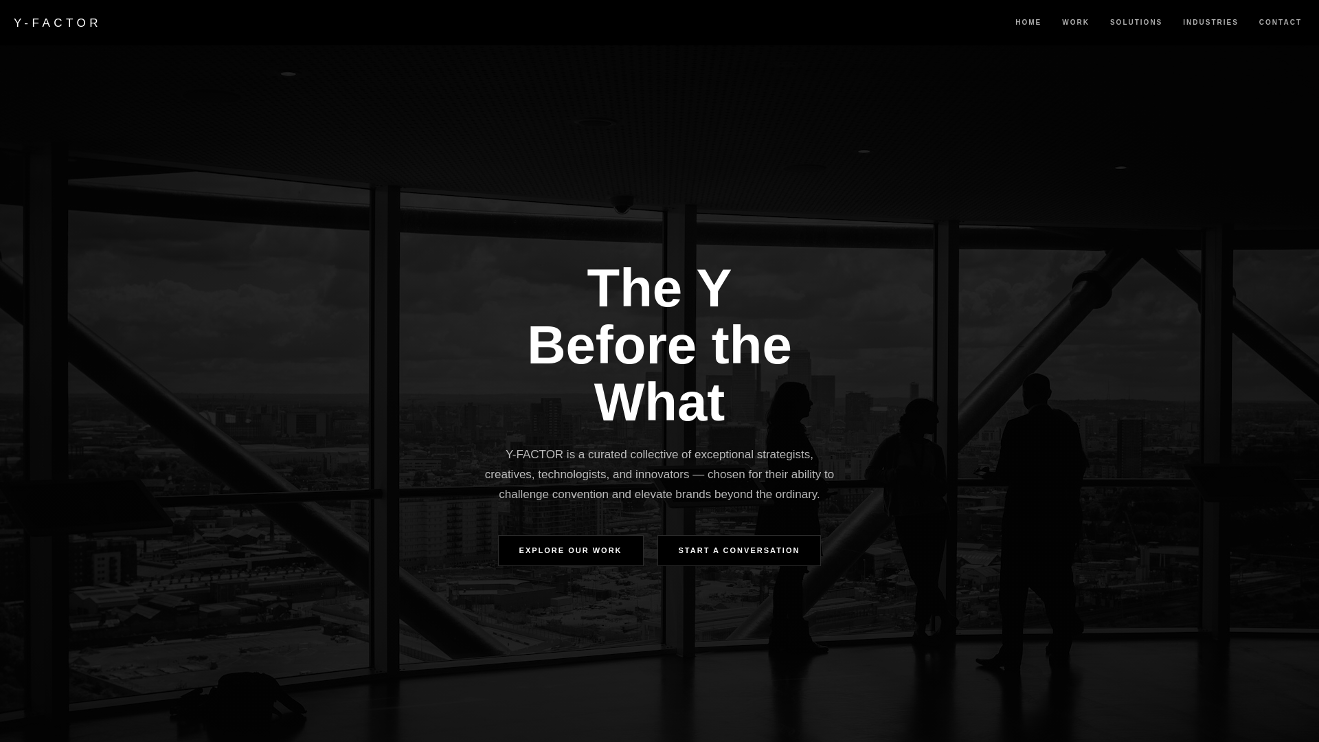website screenshot of https://yfactorgroup.com/