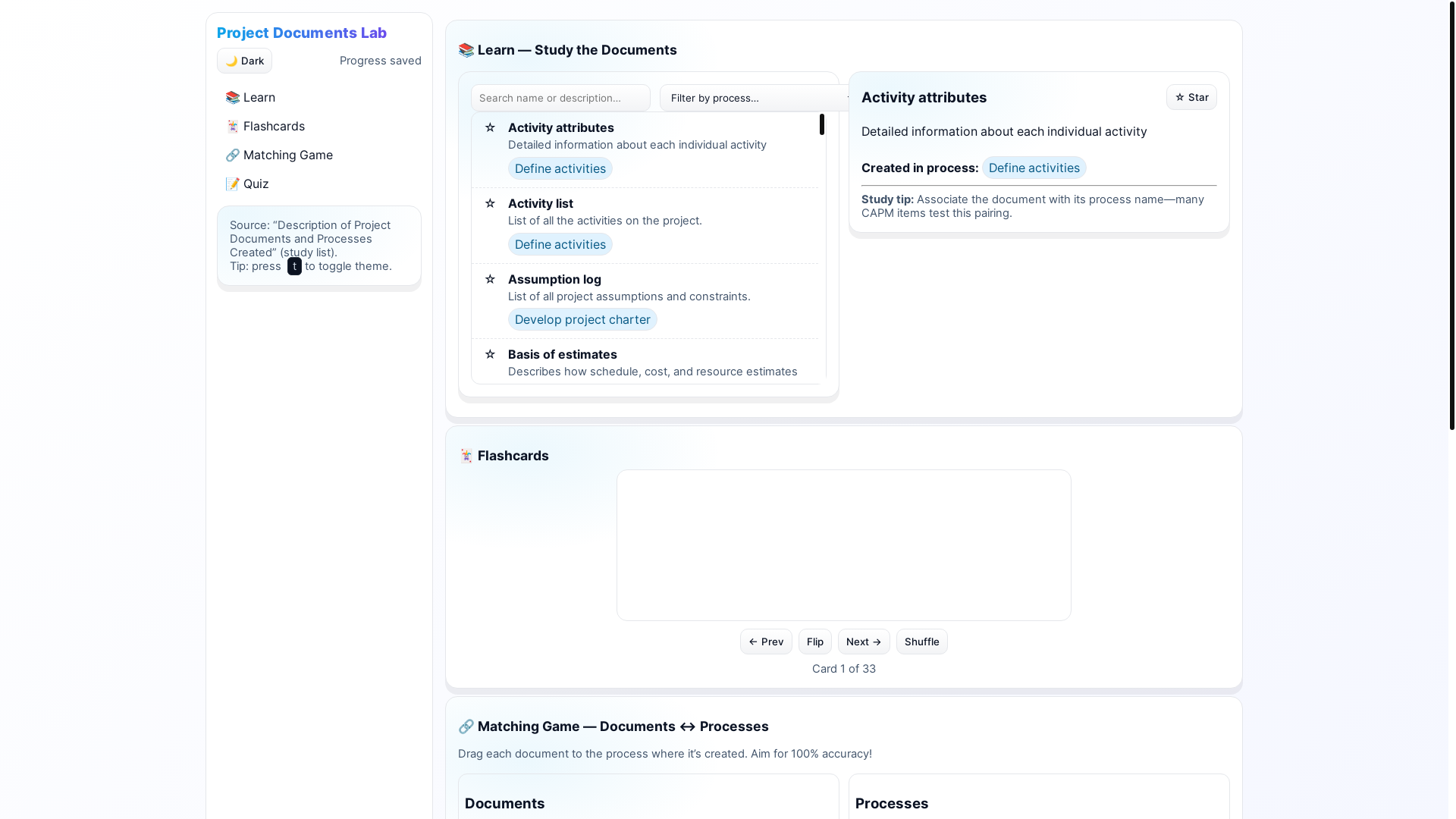 website screenshot of https://processdocumentlab.pages.dev/